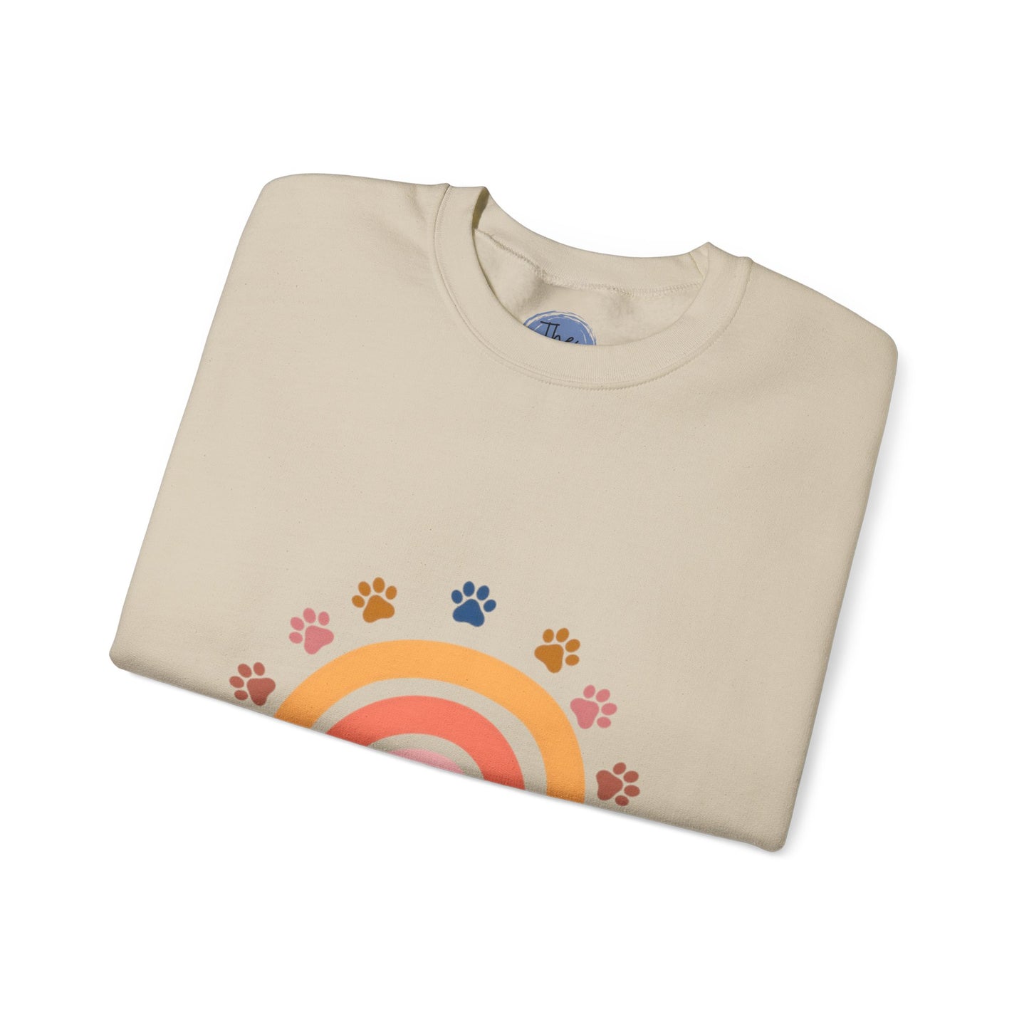 Rainbow Retro Dog Mum Sweatshirt | Cozy Gift for Pet Owners, Animal Lovers, Birthday, Mother’s Day, Everyday Wear