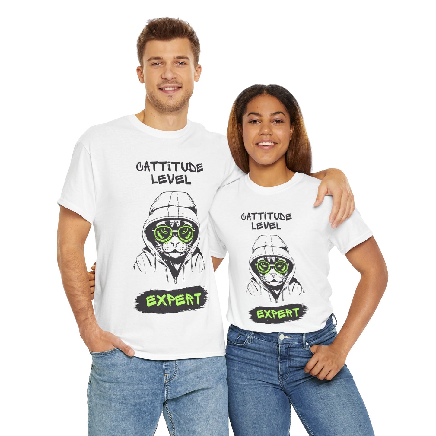 Cattitude Master of Cool - Cat Meme T-Shirt