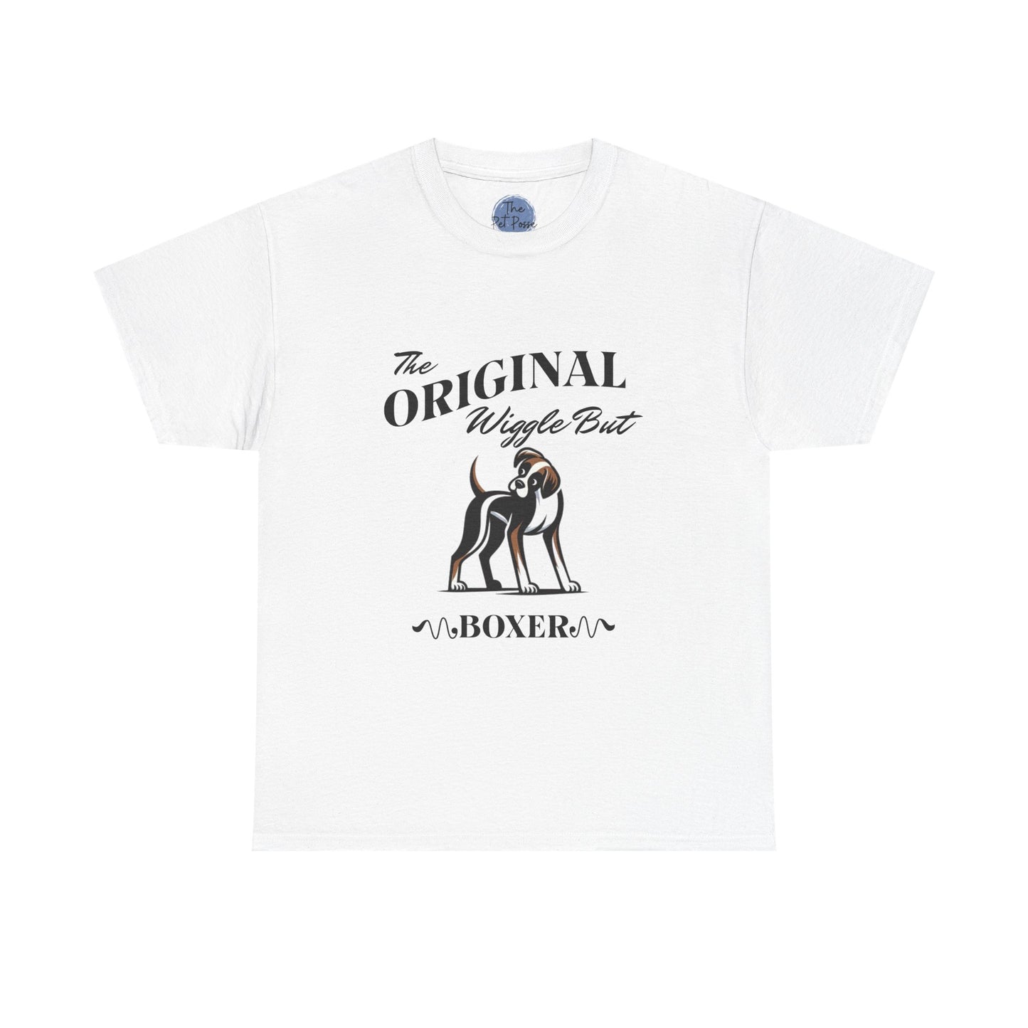 The Original Wiggle Butt Boxer Tee Funny Dog Lover T-Shirt, Pet Owner Gift, Boxer Breed Apparel, Casual Wear, Dog Mom Shirt