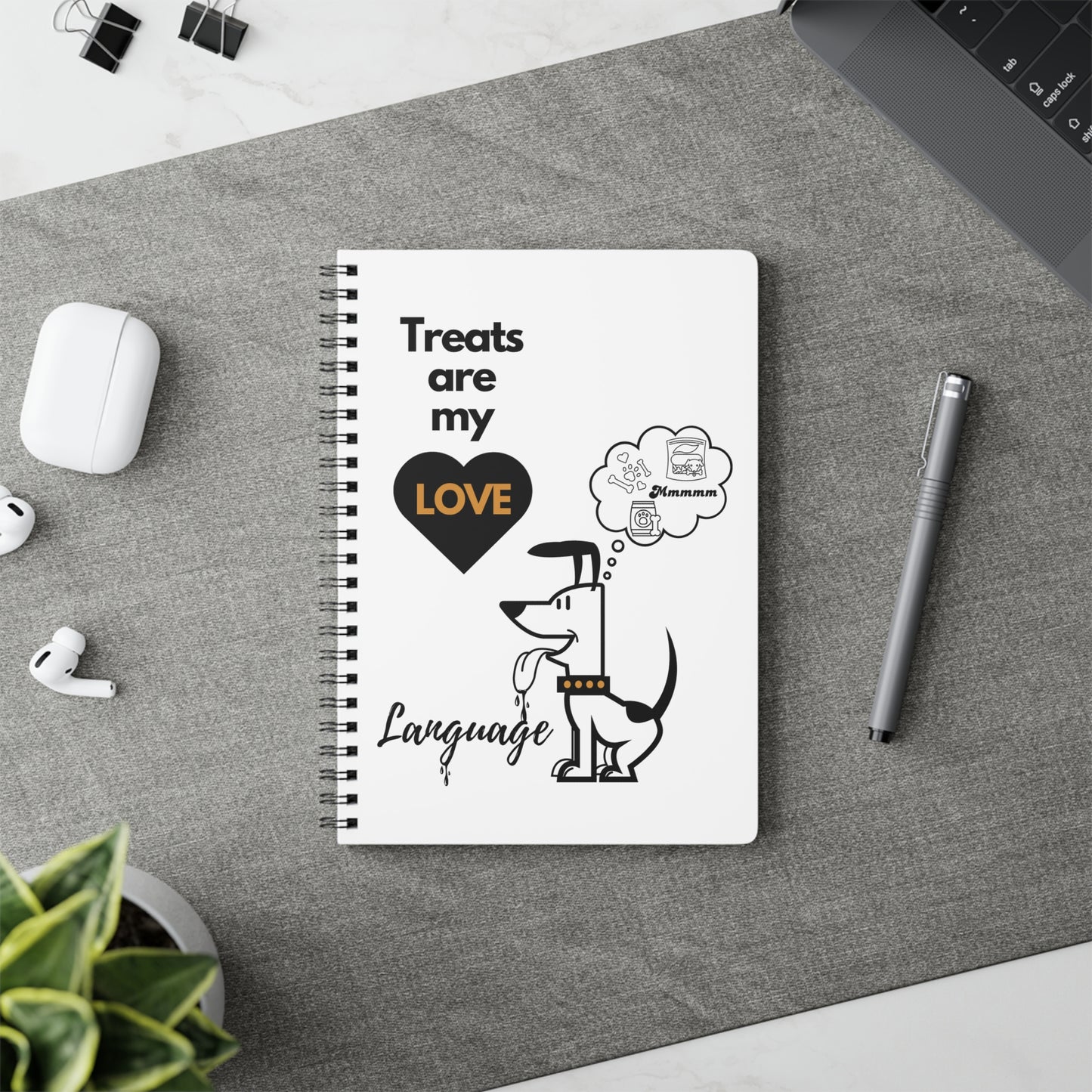 Treats - Wirobound Softcover Notebook, A5