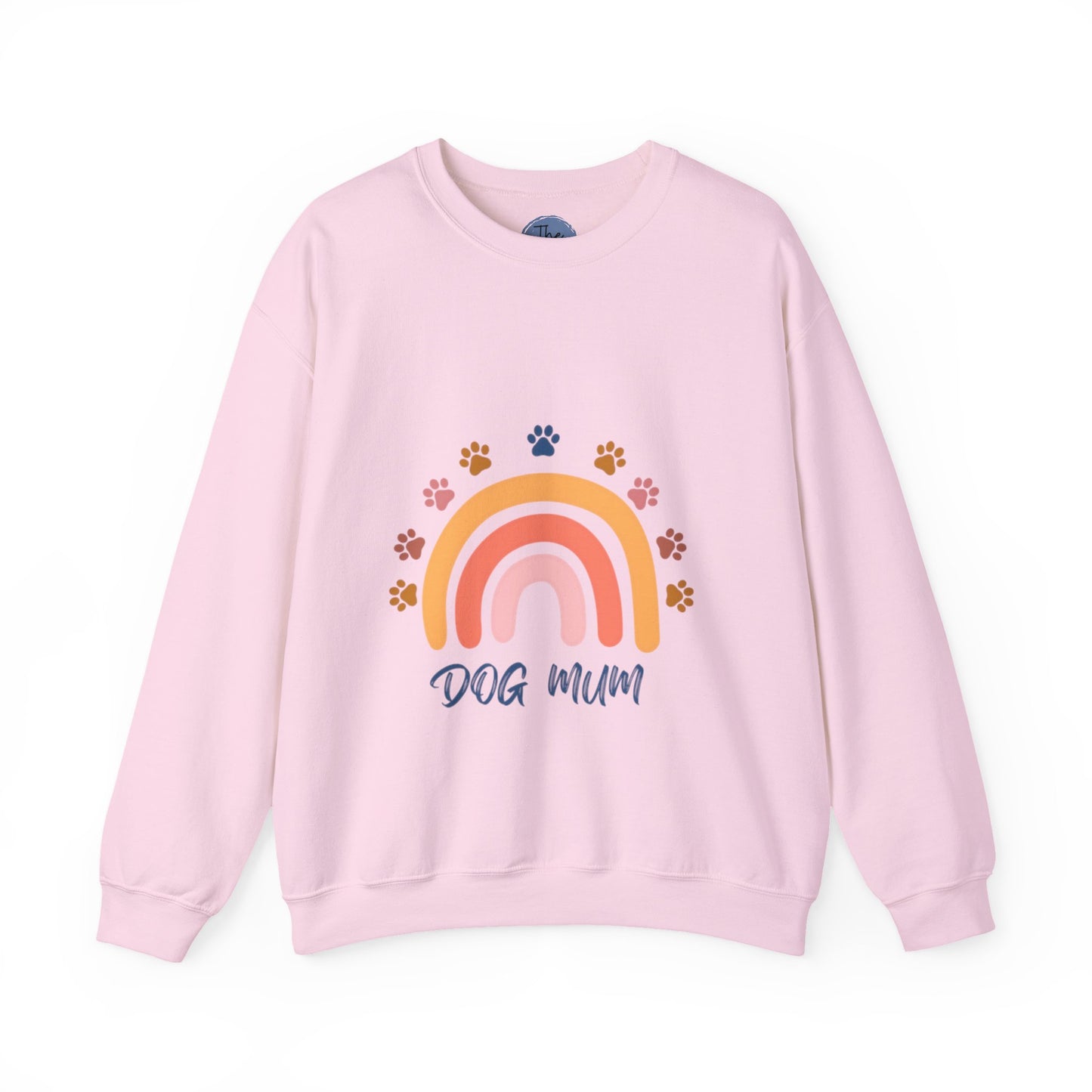 Rainbow Retro Dog Mum Sweatshirt | Cozy Gift for Pet Owners, Animal Lovers, Birthday, Mother’s Day, Everyday Wear