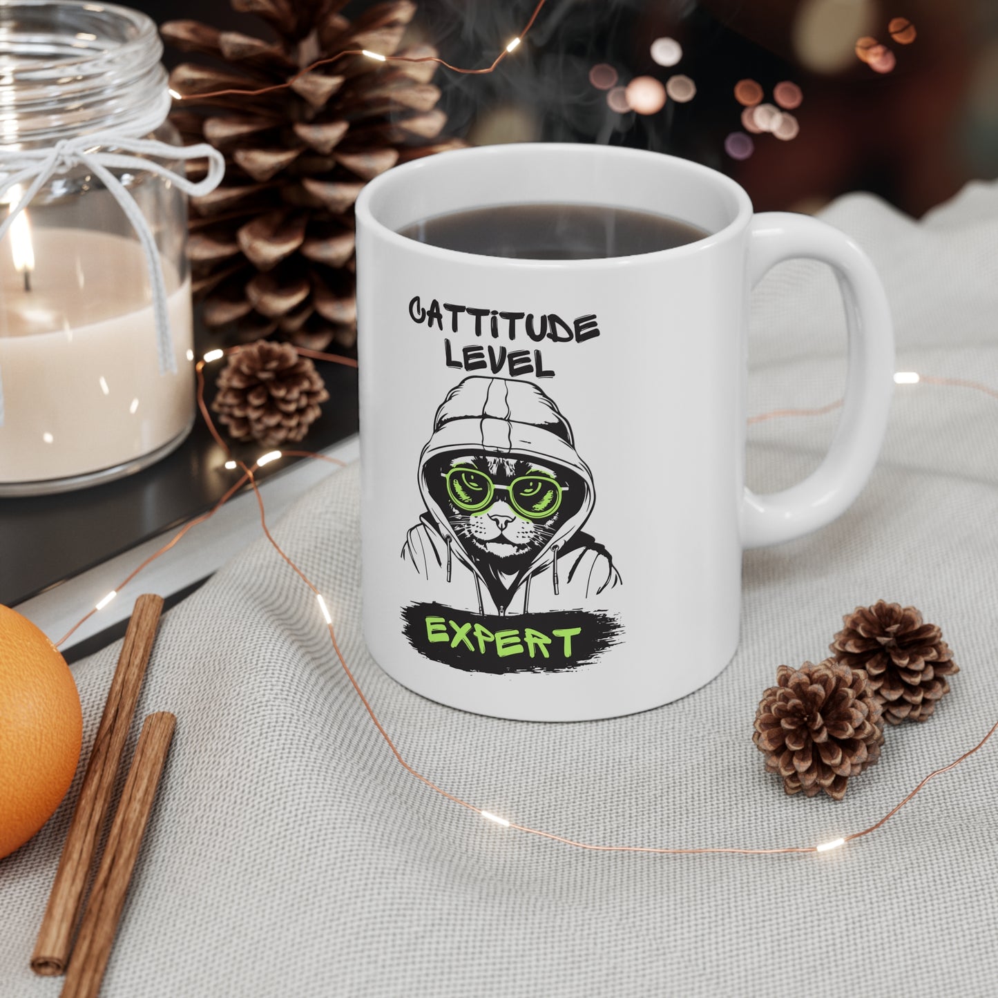 Cattitude Master of Cool Mug - 11oz.
