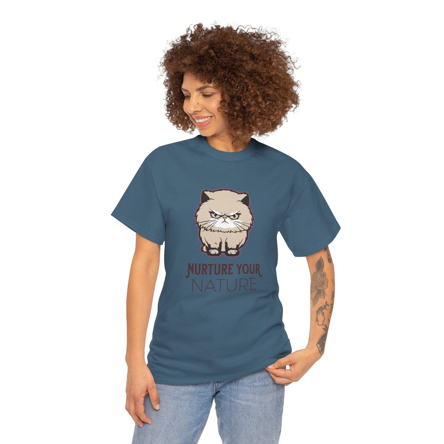 Nurture your Nature - Grumpy Cat Meme Tee