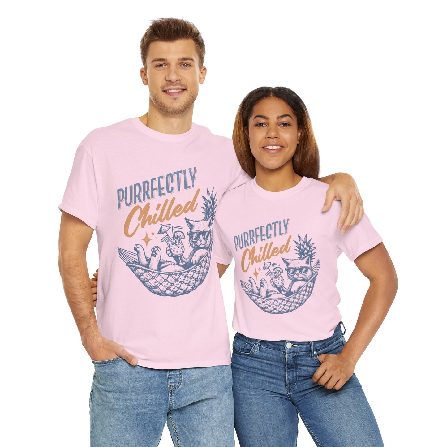 Perfectly Chilled - Cat Meme tee