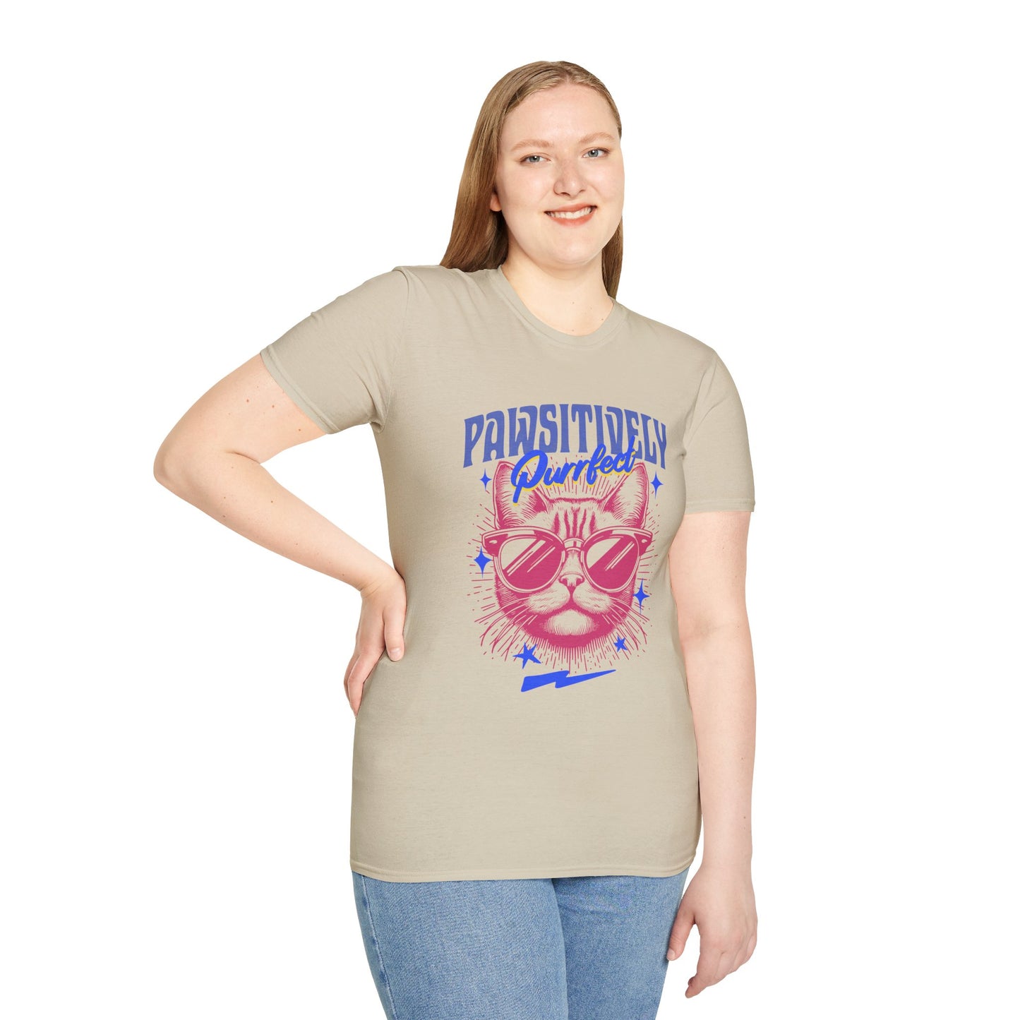 Pawsitively Purfect - Cool Cat Meme Tee
