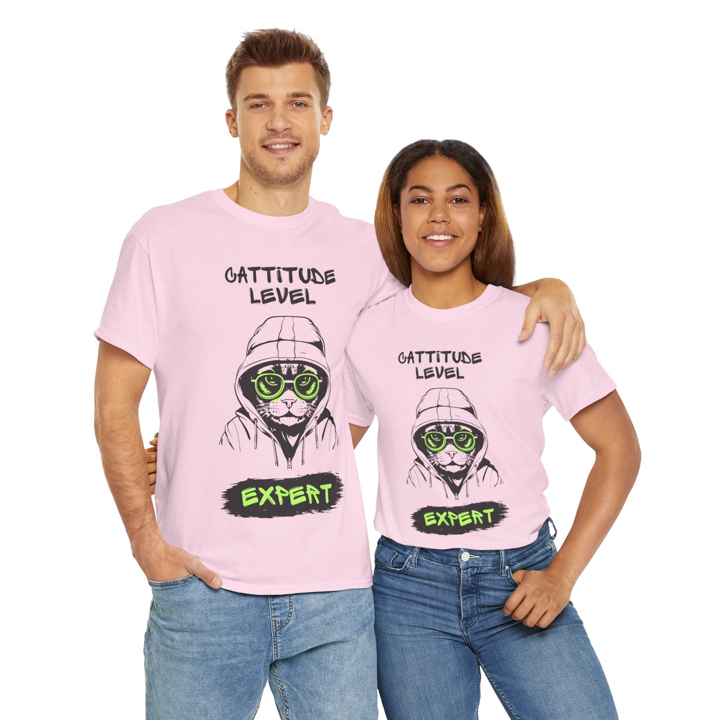 Cattitude Master of Cool - Cat Meme T-Shirt
