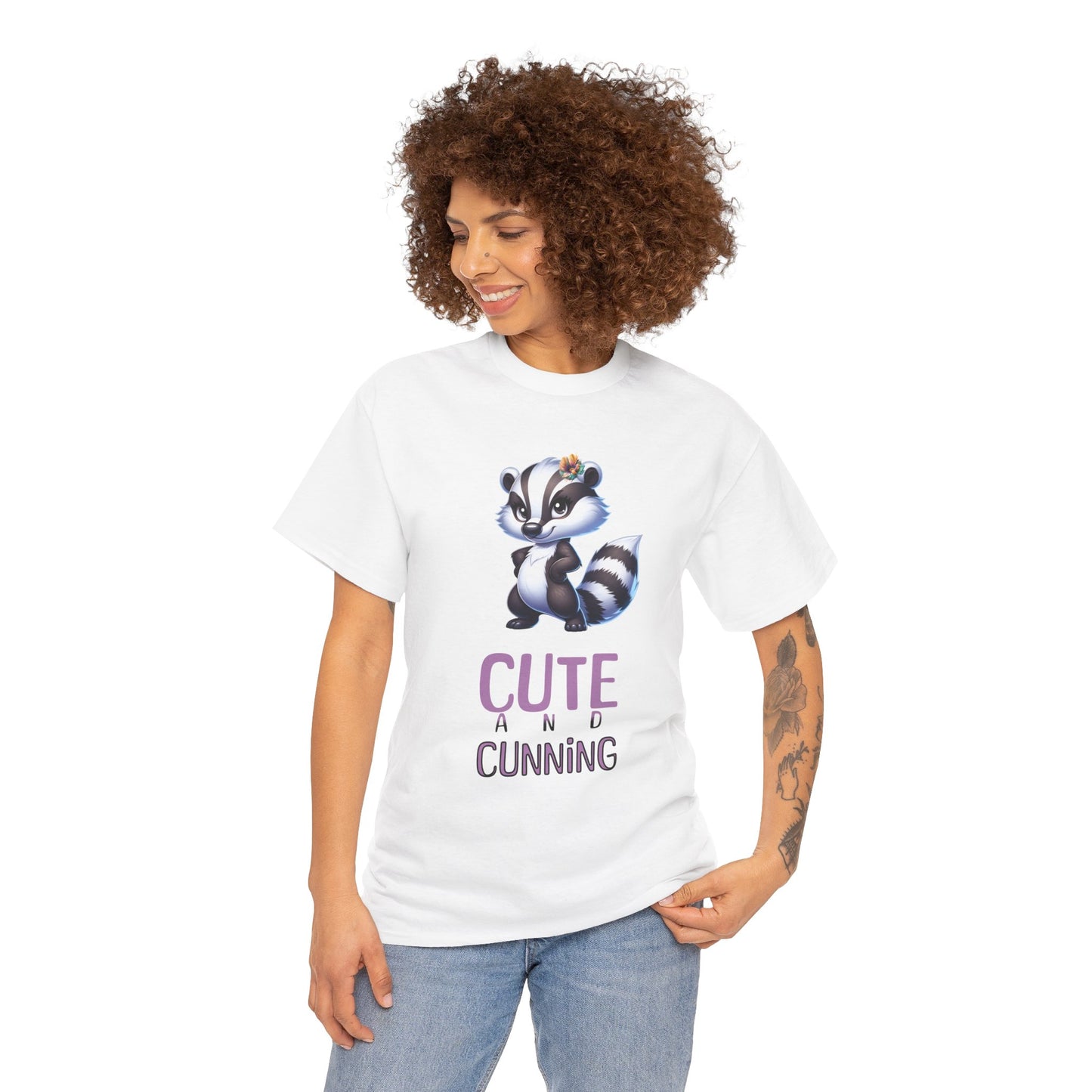Cute and Cunning Badger Tee