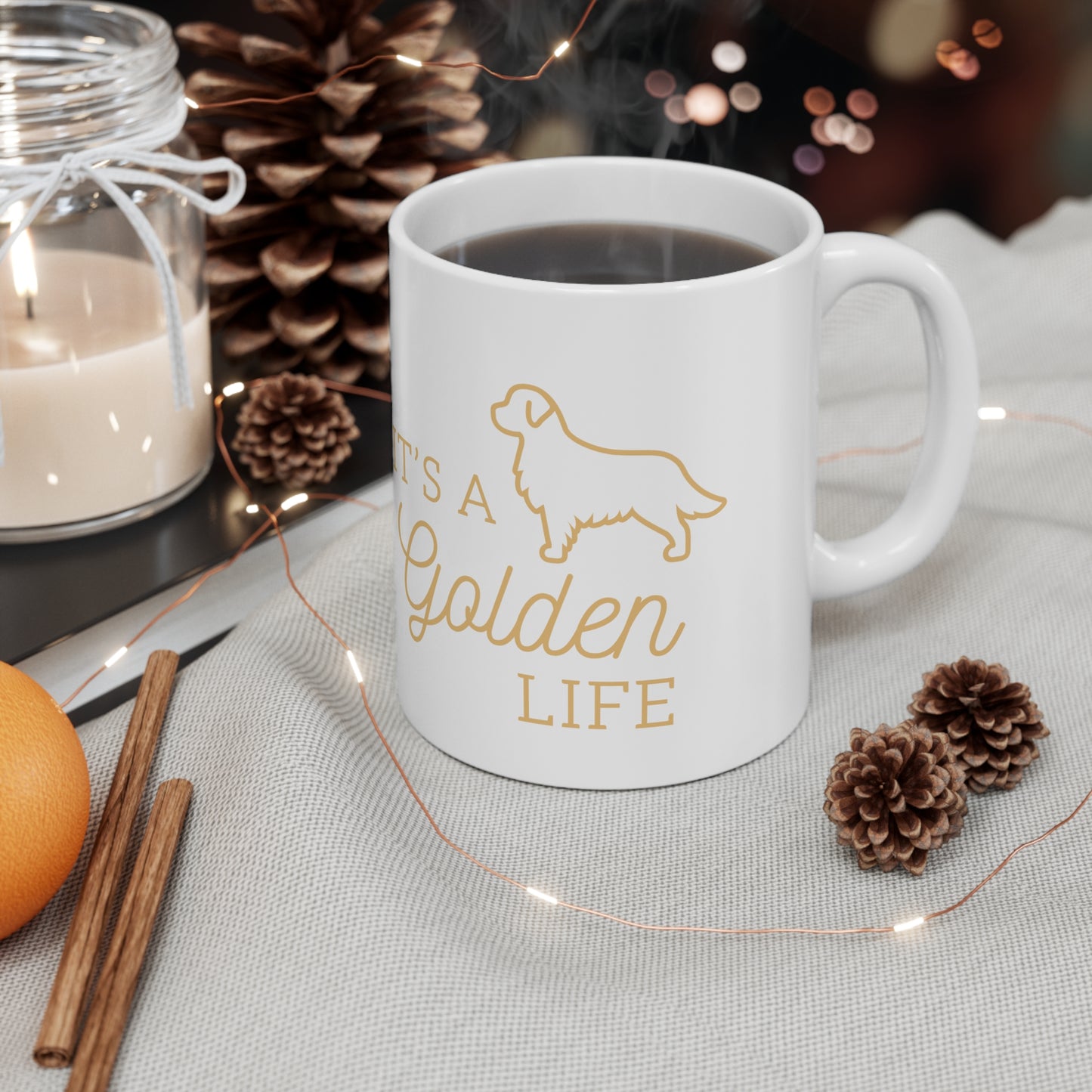 It's A Golden Life 11oz Golden Retriever Dog Mug