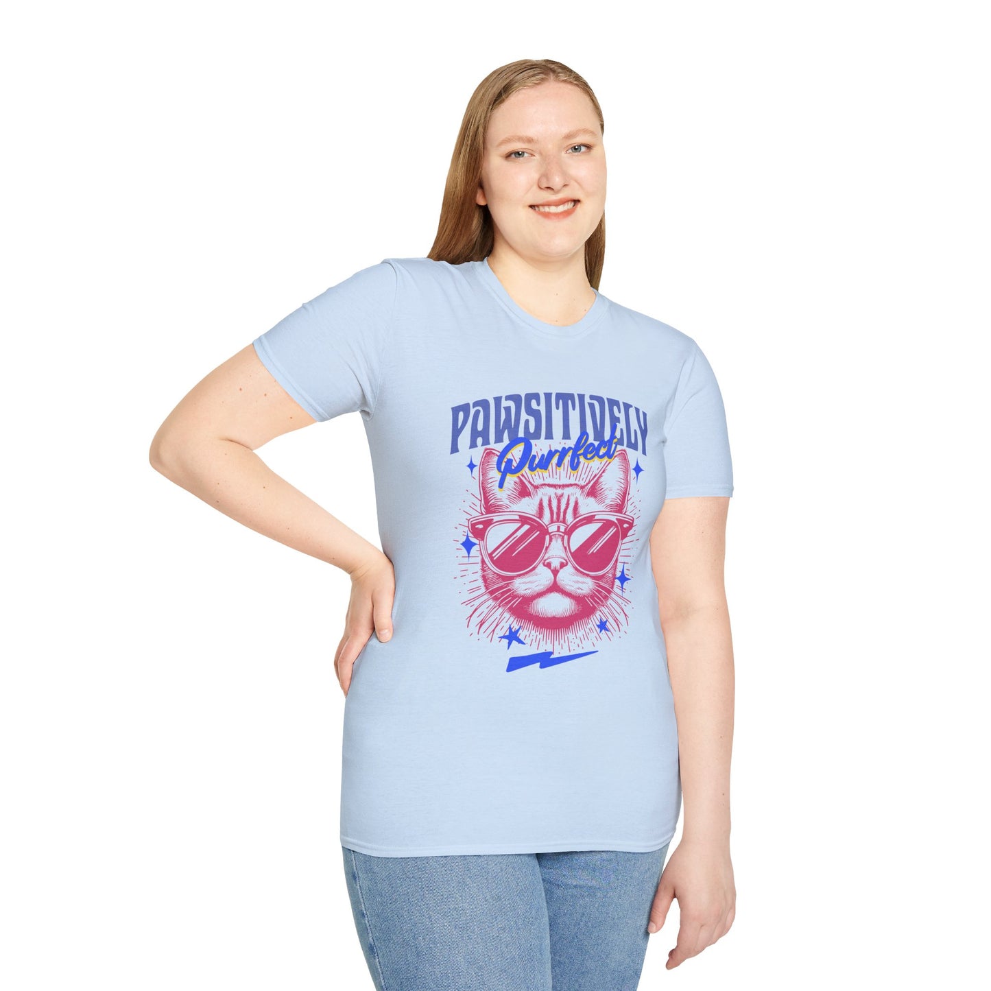 Pawsitively Purfect - Cool Cat Meme Tee
