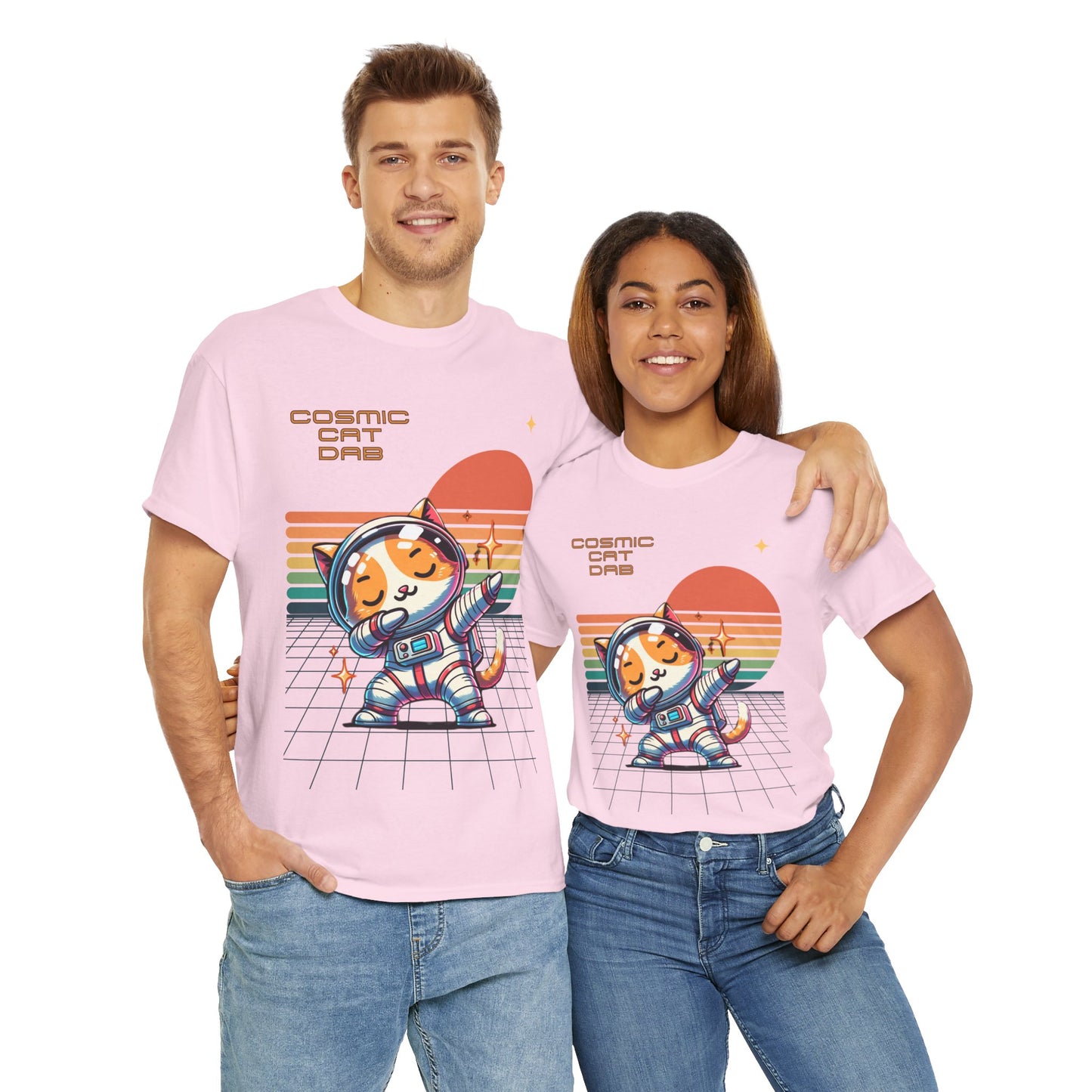 Cosmic Cat Dab - Cat Meme Tee