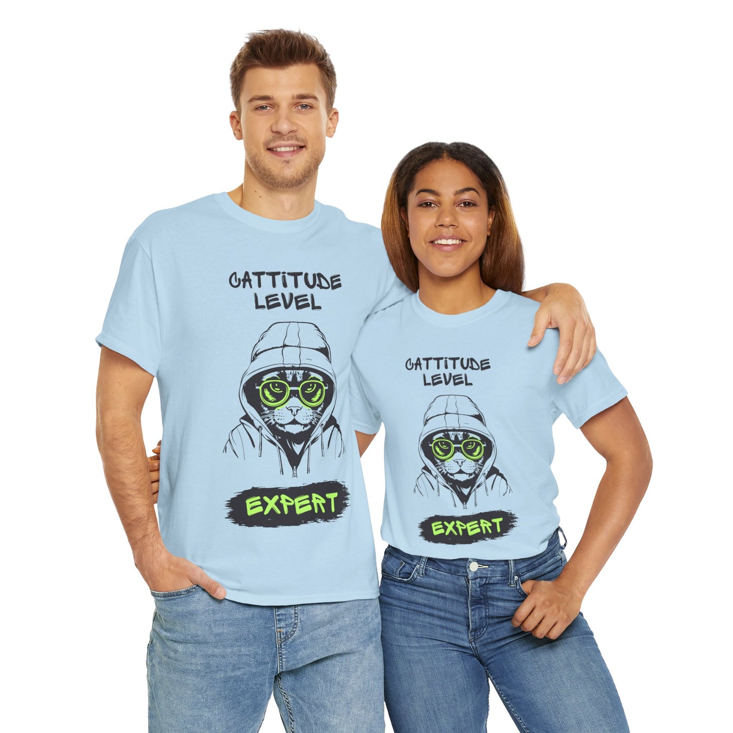 Cattitude Master of Cool - Cat Meme T-Shirt