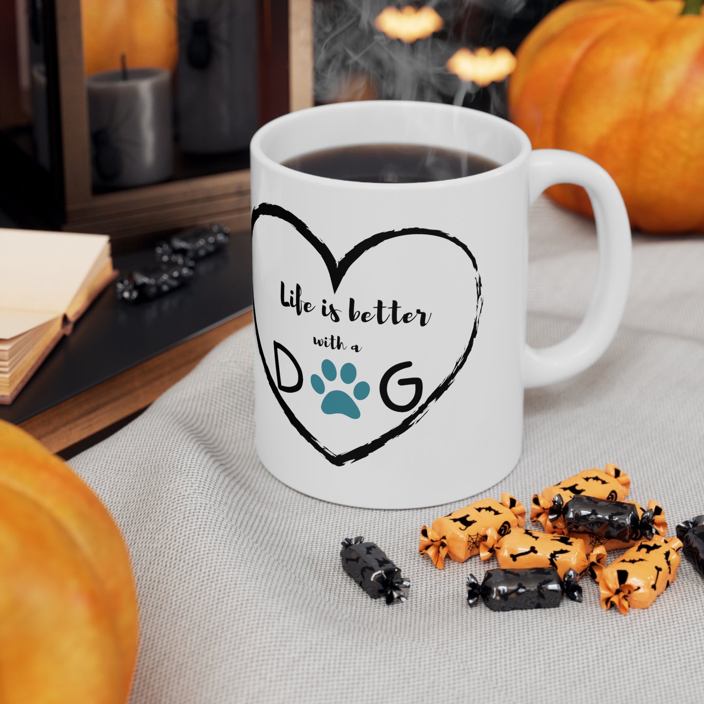 Life is Better with Dogs Mug, 11oz.