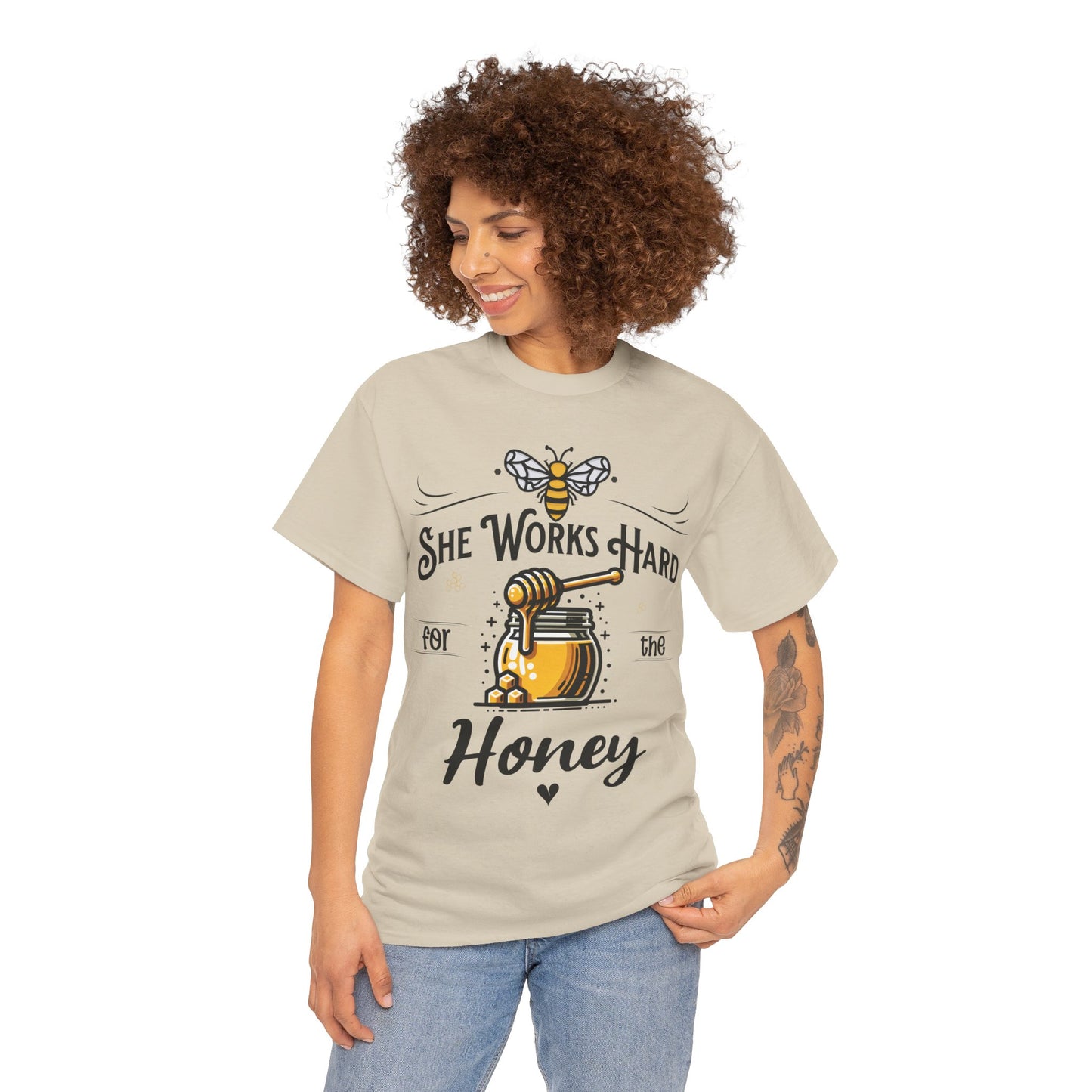 She works hard for the Honey - Bee Tee