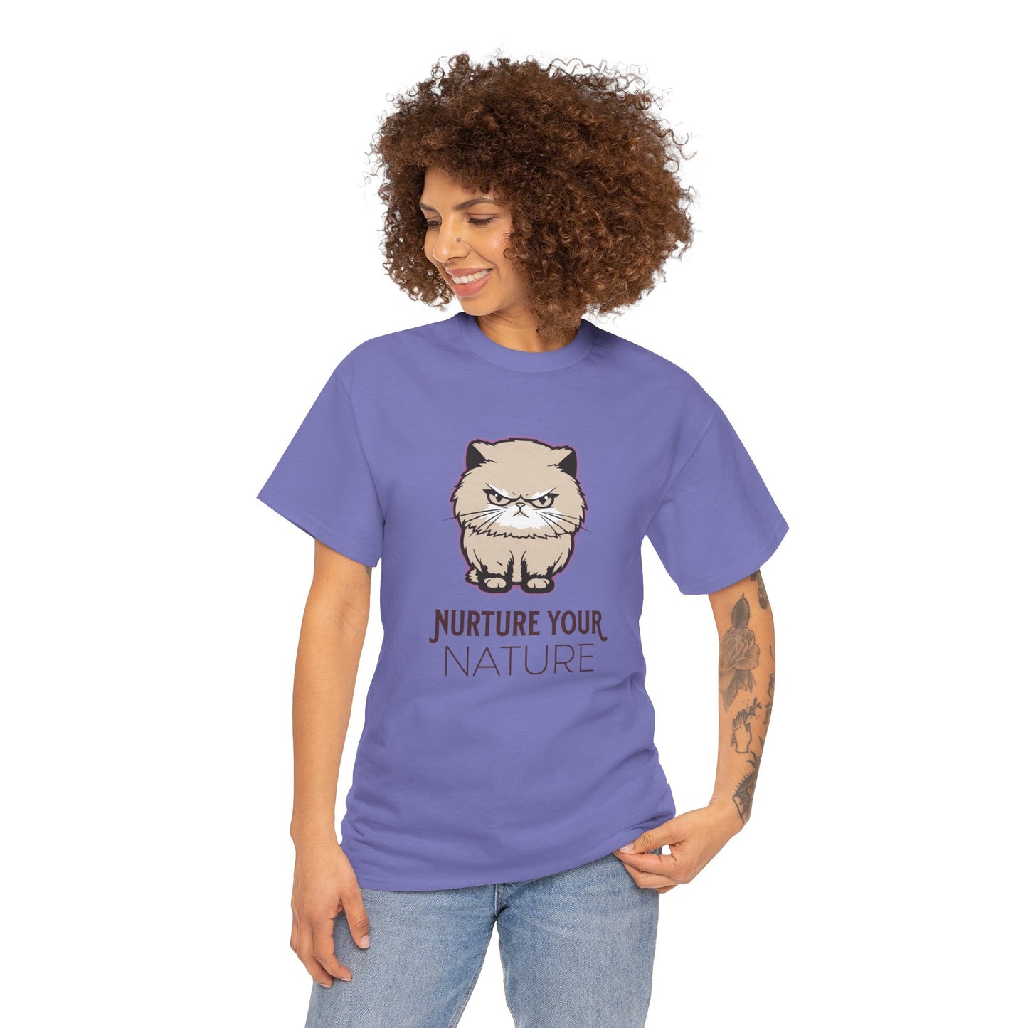 Nurture your Nature - Grumpy Cat Meme Tee