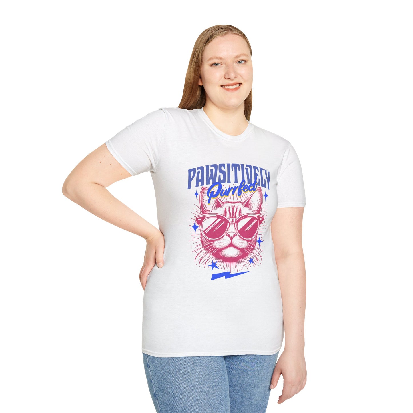 Pawsitively Purfect - Cool Cat Meme Tee