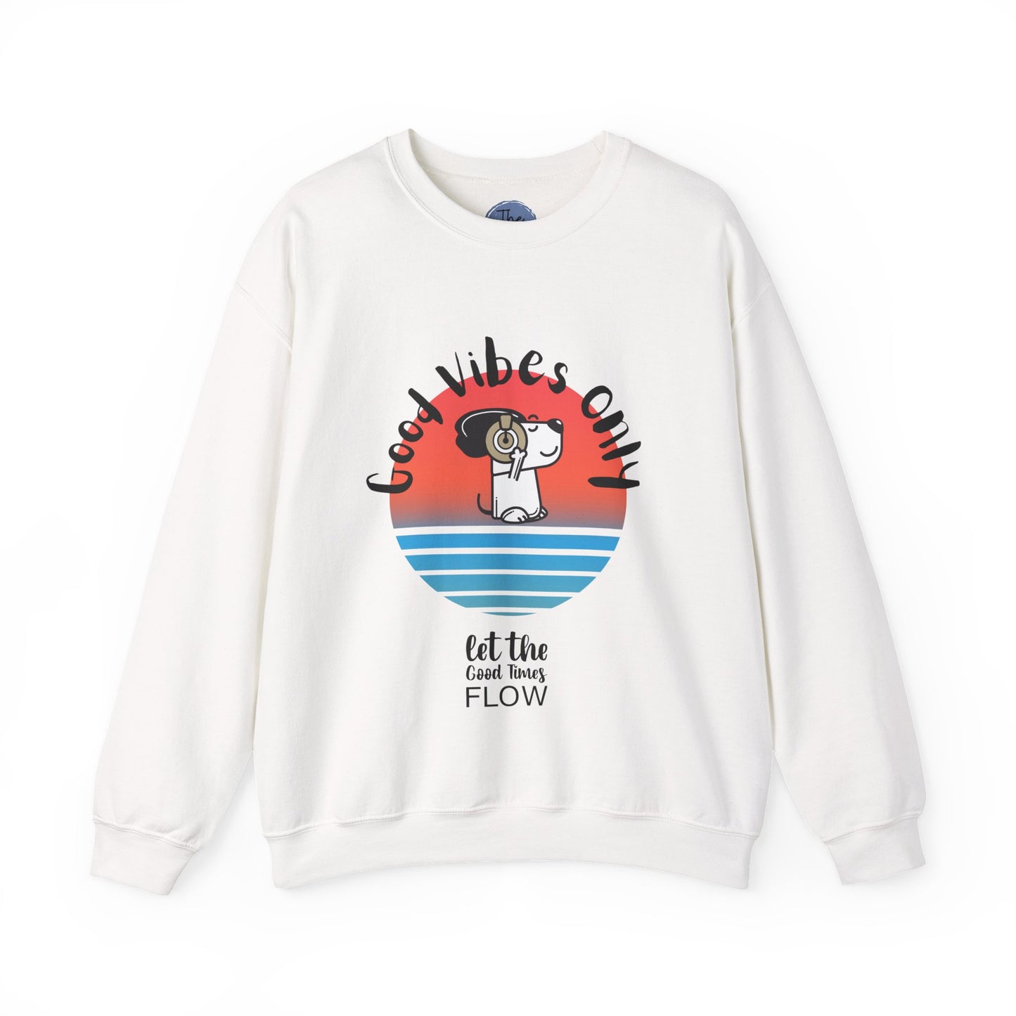 Good Vibes Only Sweatshirt, Unisex Crewneck, Cozy Sweatshirt for Relaxation, Gift for Friends, Casual Wear, Beach Vibes Apparel