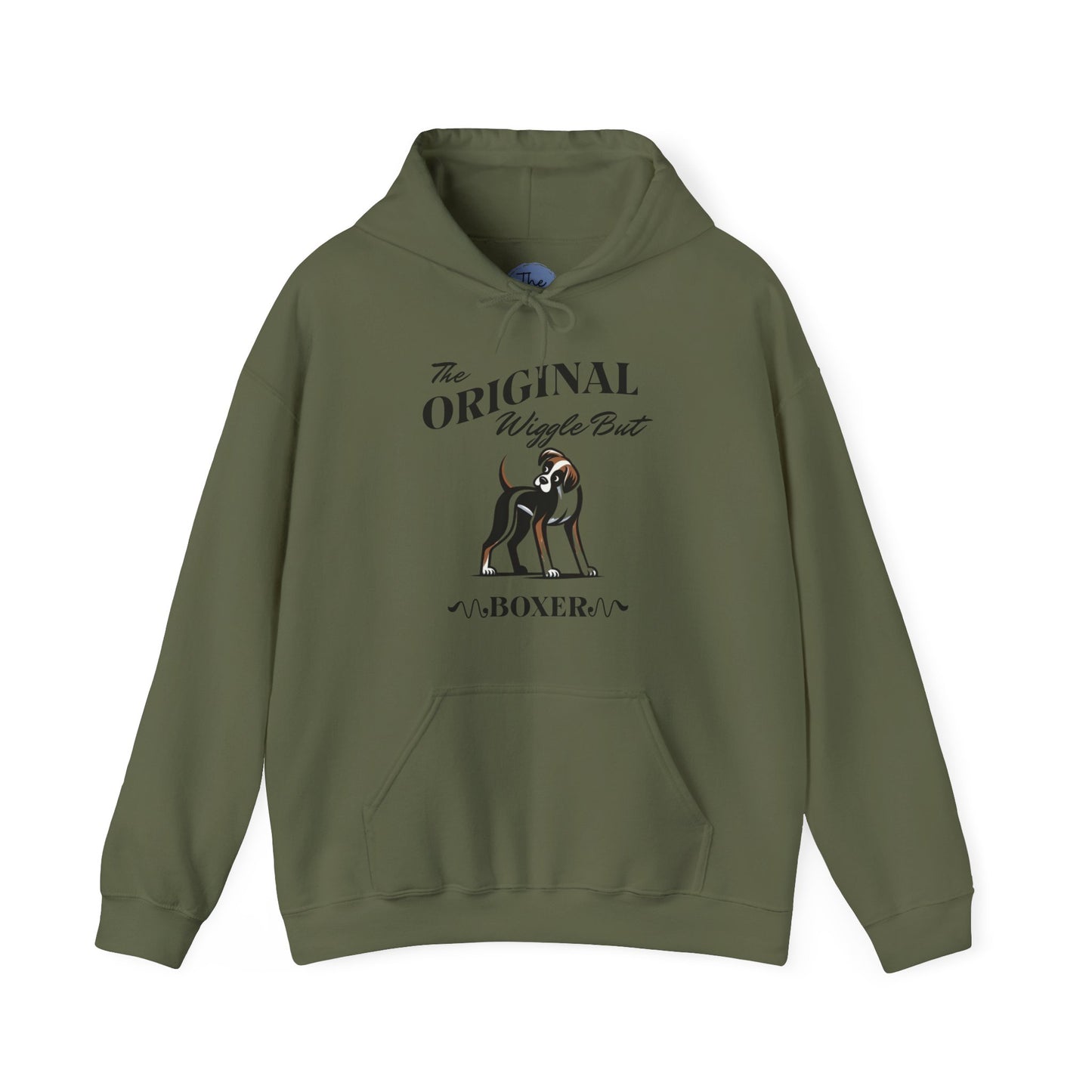 The Original Wiggle Butt Boxer Dog Lover Hoodie, Funny Dog Sweatshirt, Pet Owner Gift, Original Boxer Apparel, Cozy Unisex Hoodie