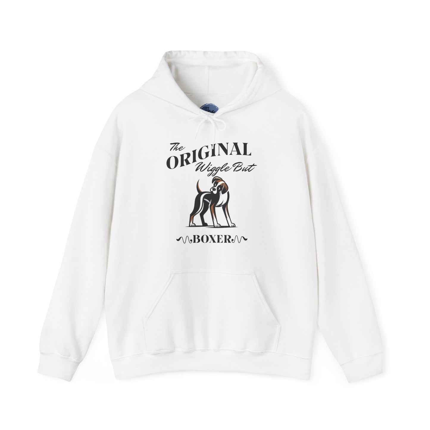 The Original Wiggle Butt Boxer Dog Lover Hoodie, Funny Dog Sweatshirt, Pet Owner Gift, Original Boxer Apparel, Cozy Unisex Hoodie