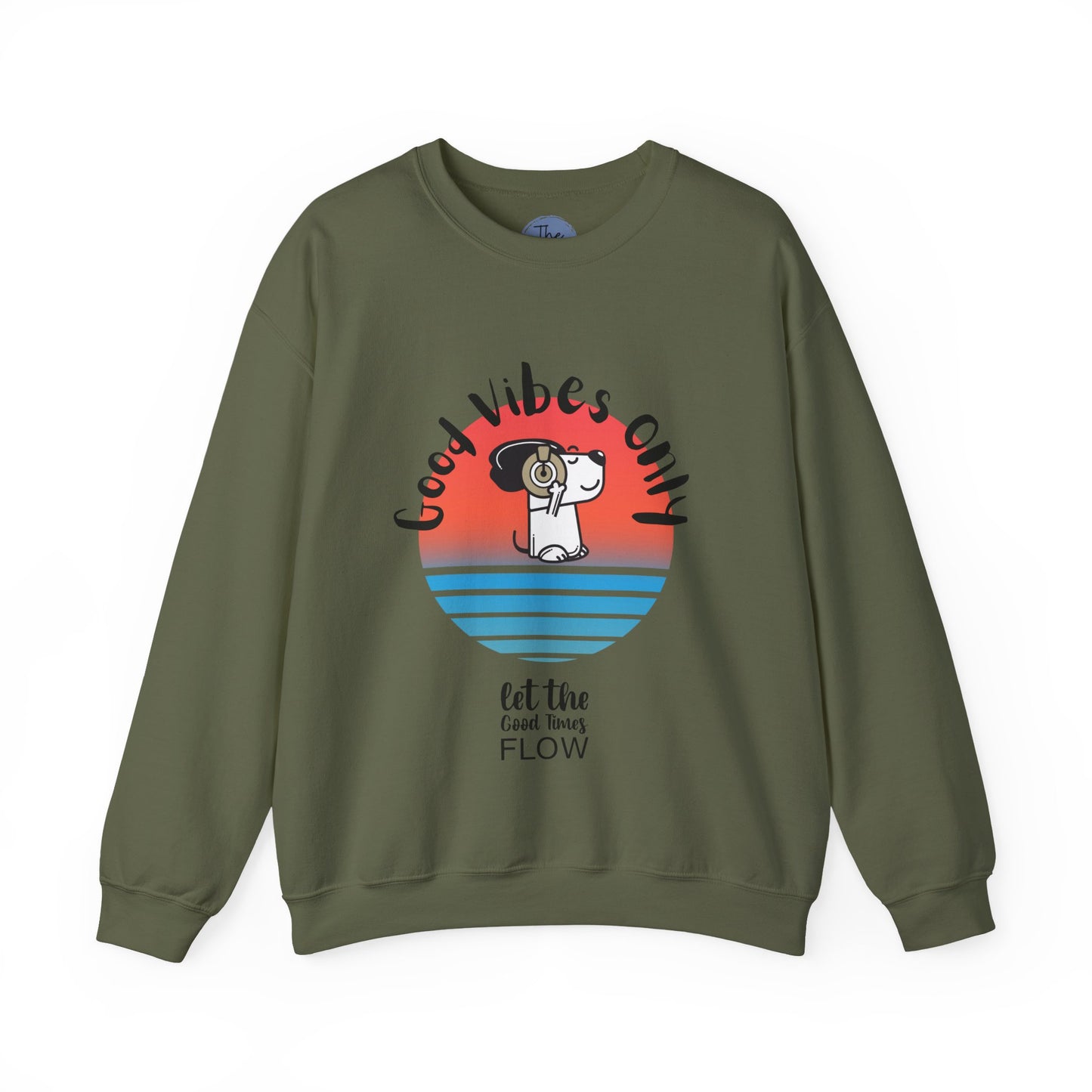 Good Vibes Only Sweatshirt, Unisex Crewneck, Cozy Sweatshirt for Relaxation, Gift for Friends, Casual Wear, Beach Vibes Apparel