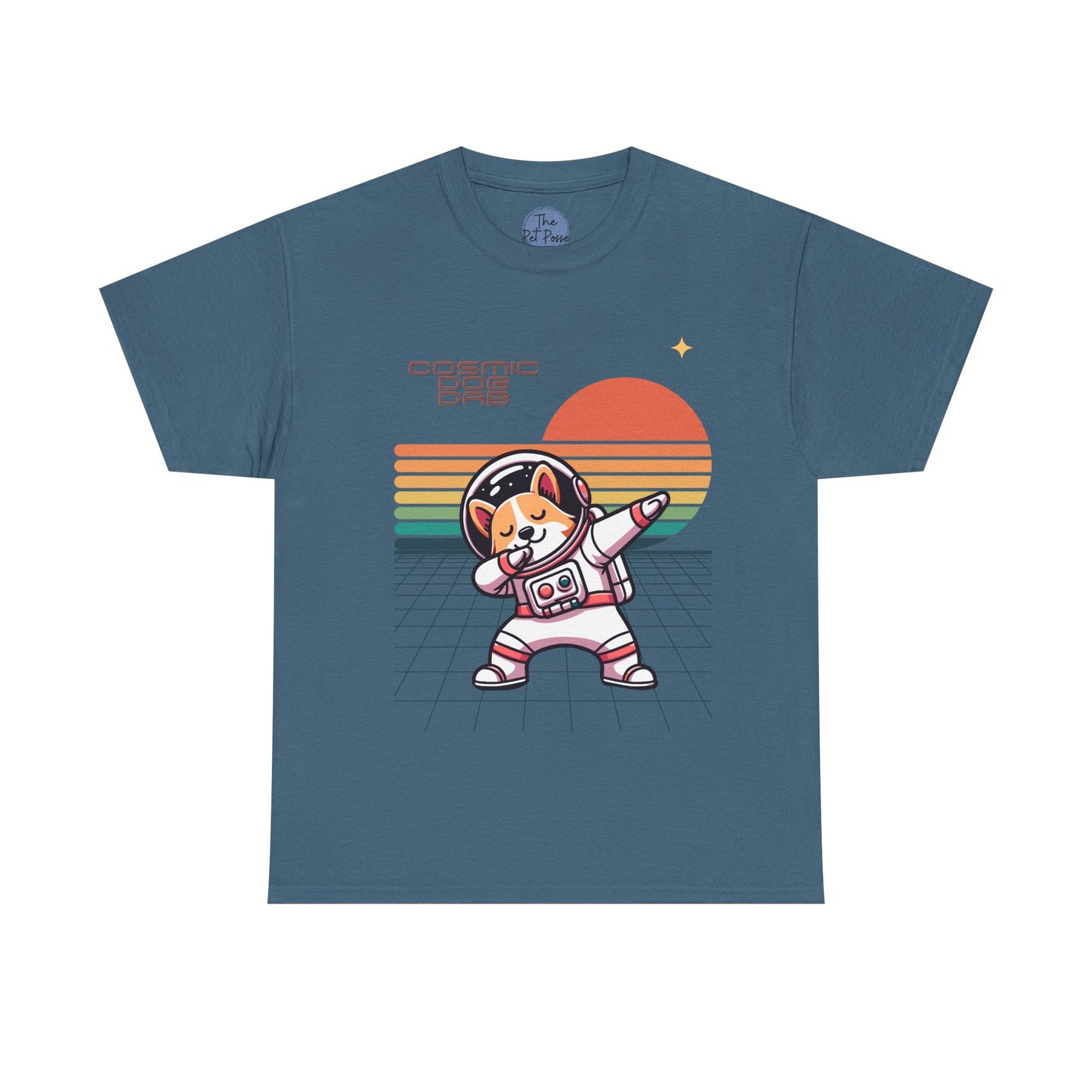 Cosmic Dog Dab Astronaut T-Shirt, Retro Space Tee, Unisex Tee, Gifts for Dog Lovers, Cute Graphic Tee, Birthday, Everyday Wear