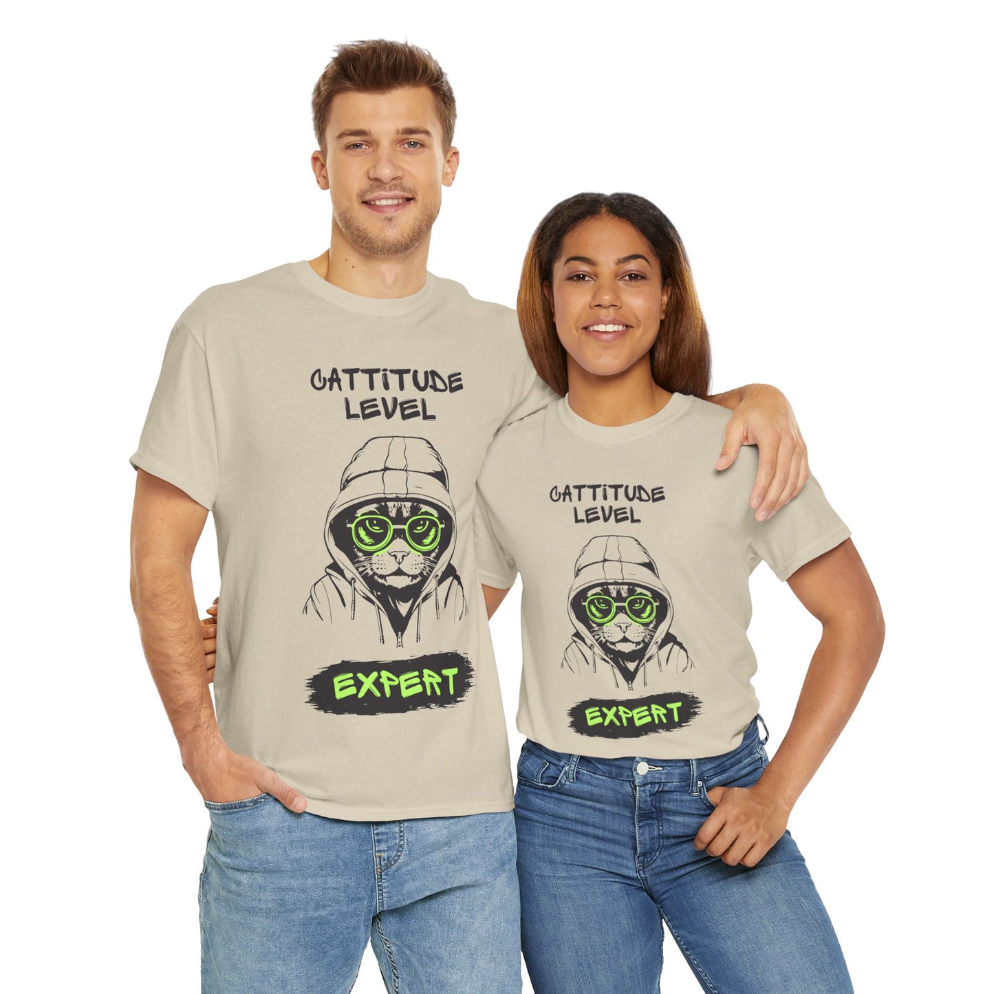 Cattitude Master of Cool - Cat Meme T-Shirt