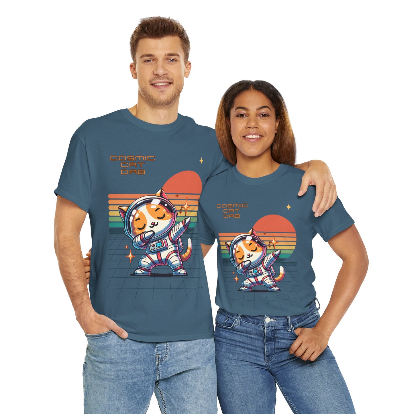 Cosmic Cat Dab - Cat Meme Tee