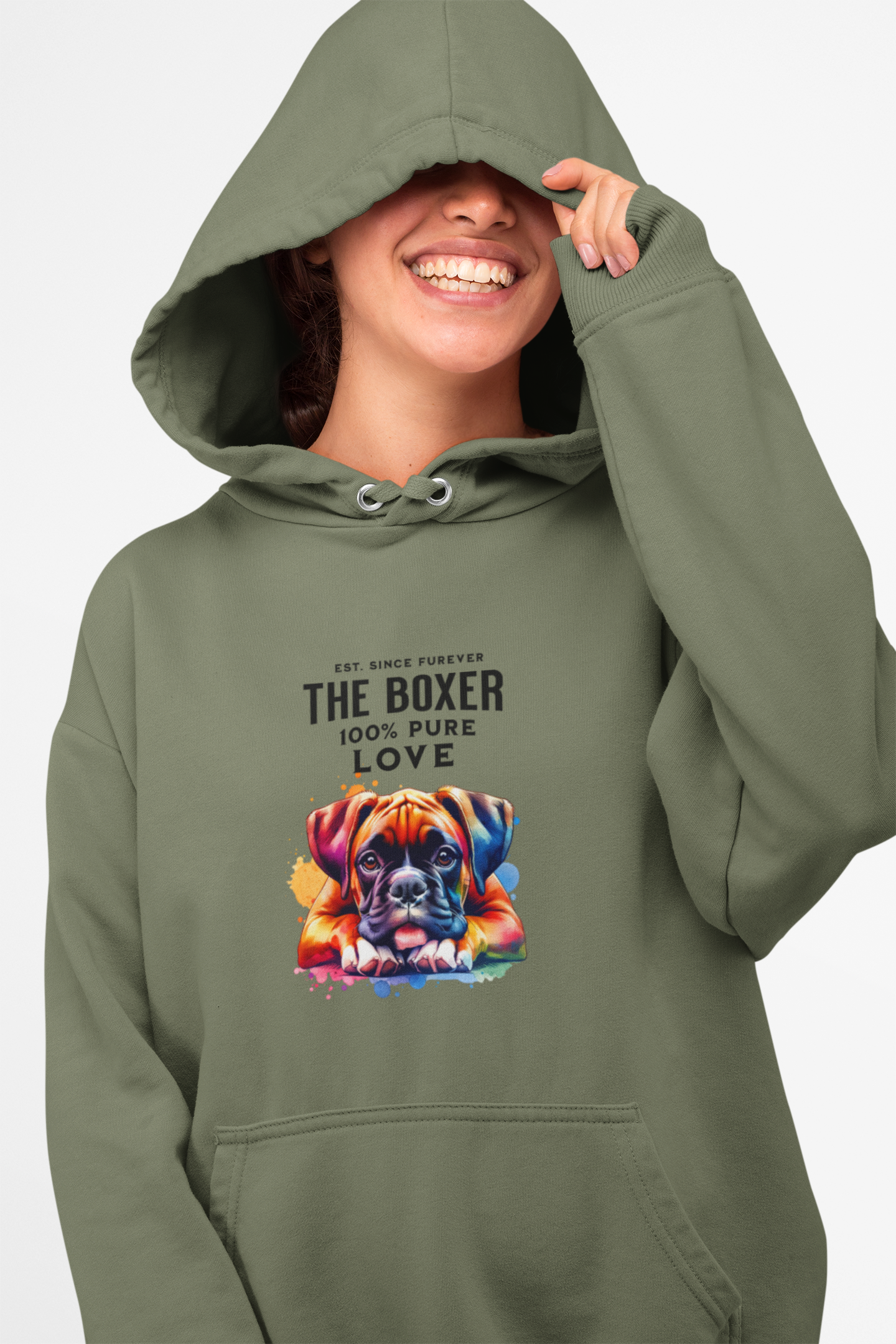 100% Love Boxer Hoodie -