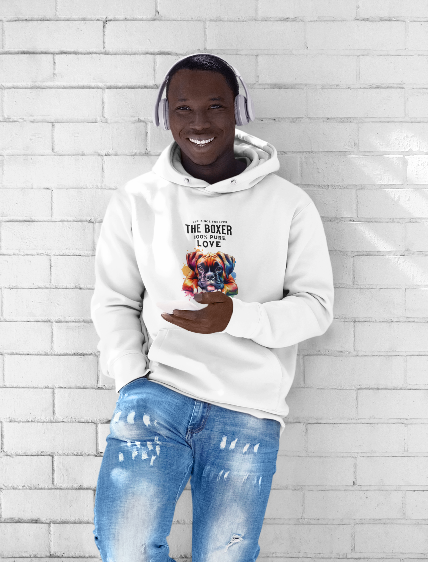 100% Love Boxer Hoodie -