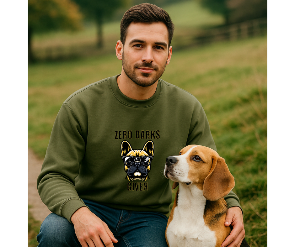 French Bulldog "Zero Barks Given" Crewneck Sweatshirt