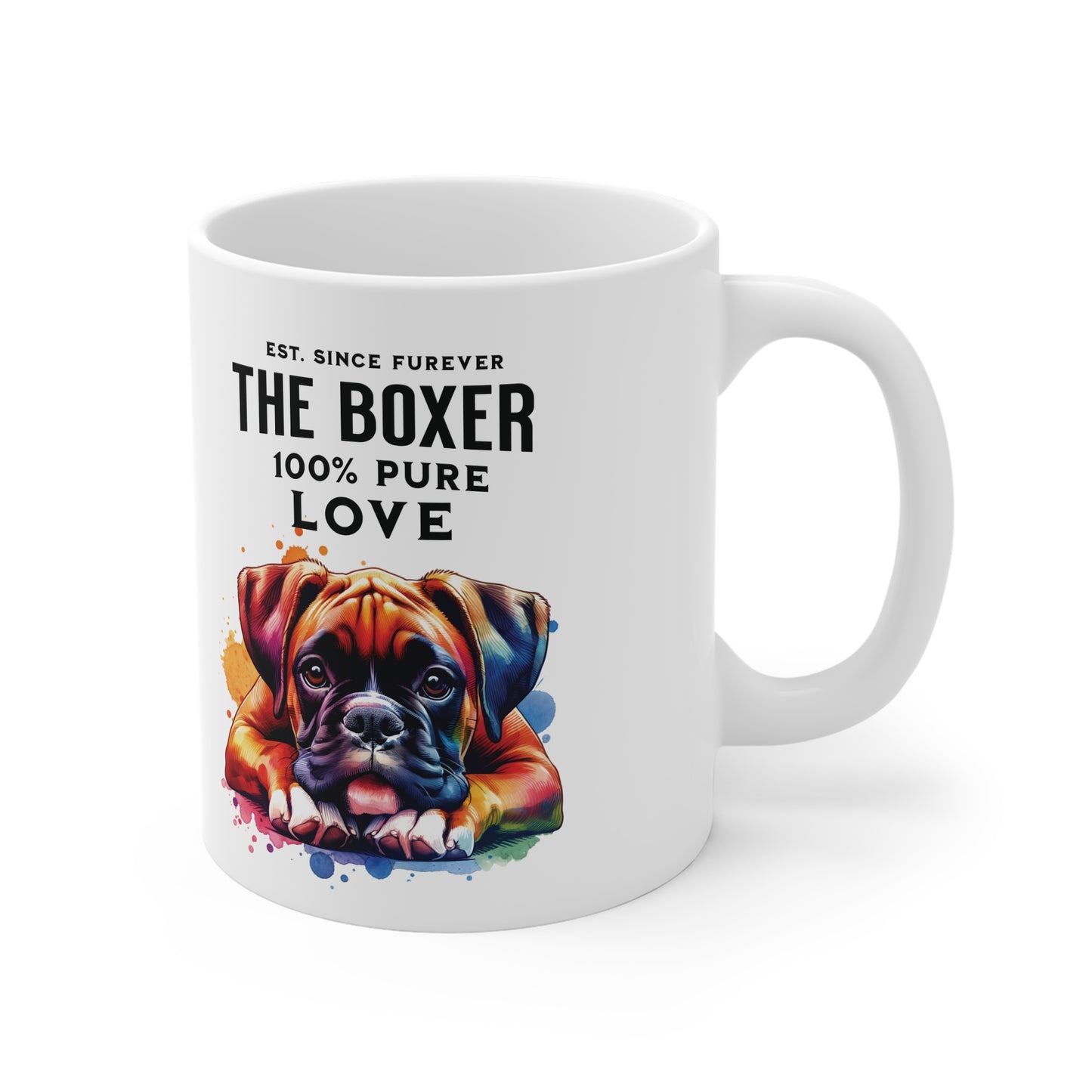 Boxer Dog Mug - 100% Pure Love,