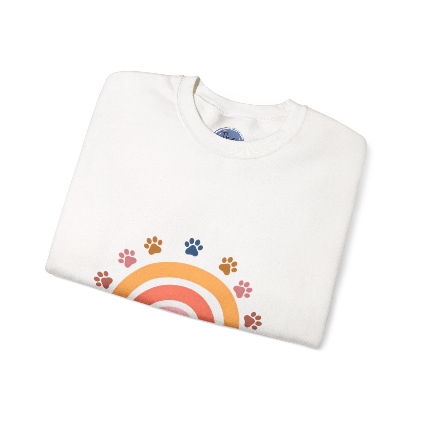 Rainbow Retro Dog Mum Sweatshirt | Cozy Gift for Pet Owners, Animal Lovers, Birthday, Mother’s Day, Everyday Wear