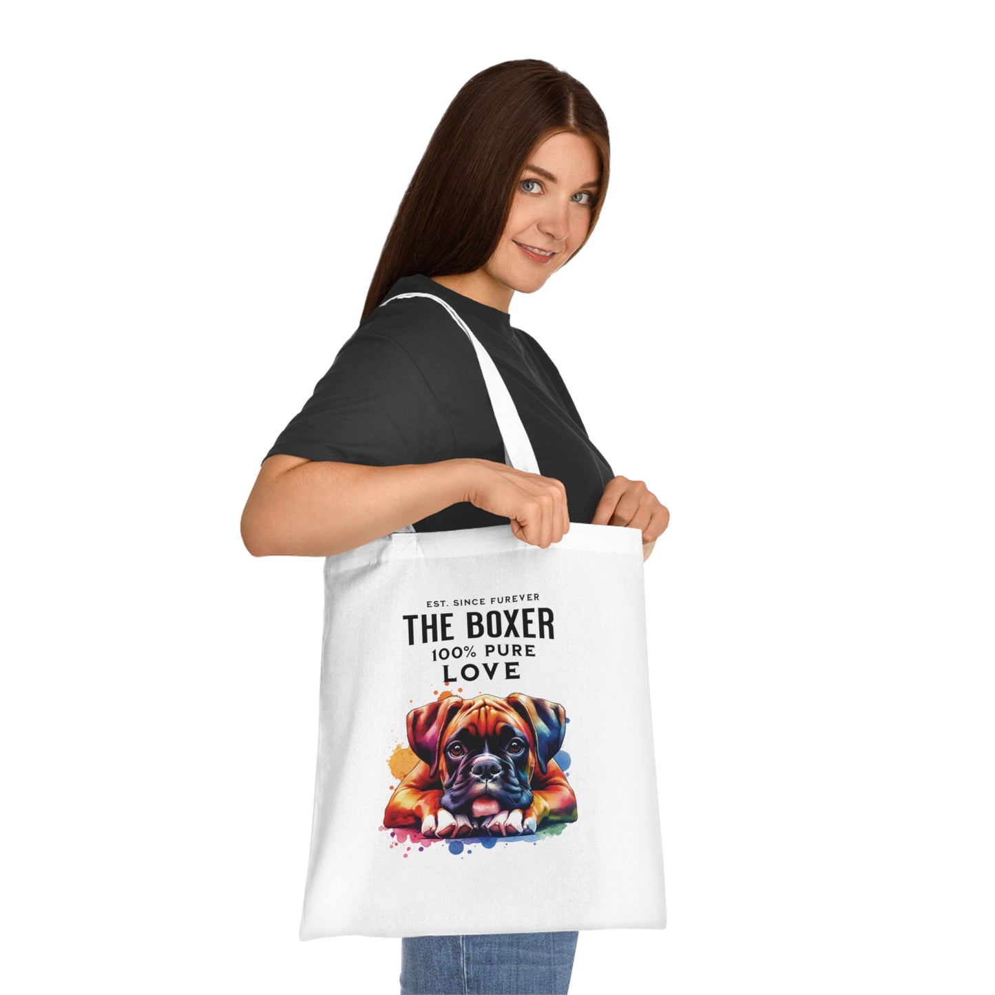 100% Love - Boxer dog - Tote