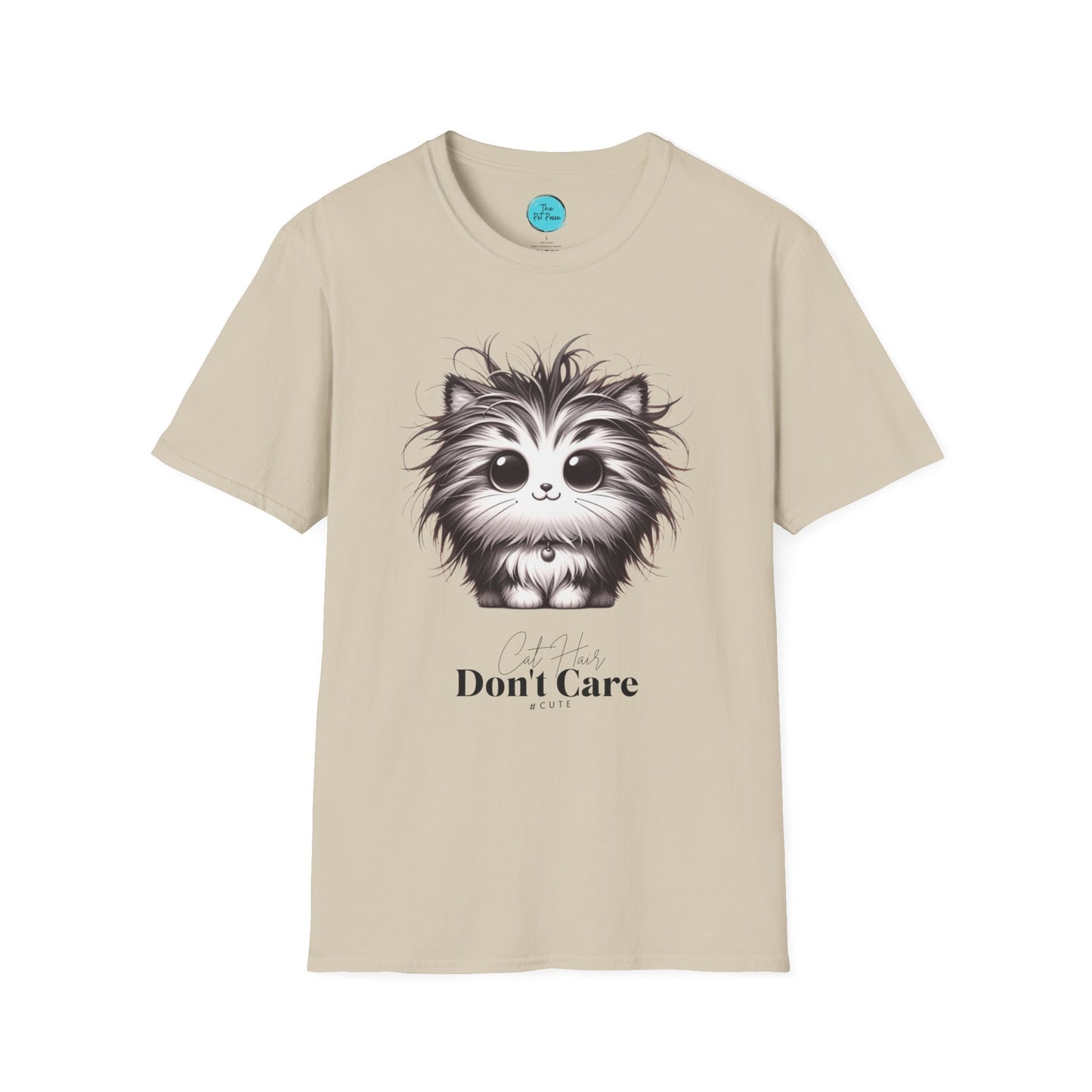 Cat Hair Don't Care - Cat meme Tee