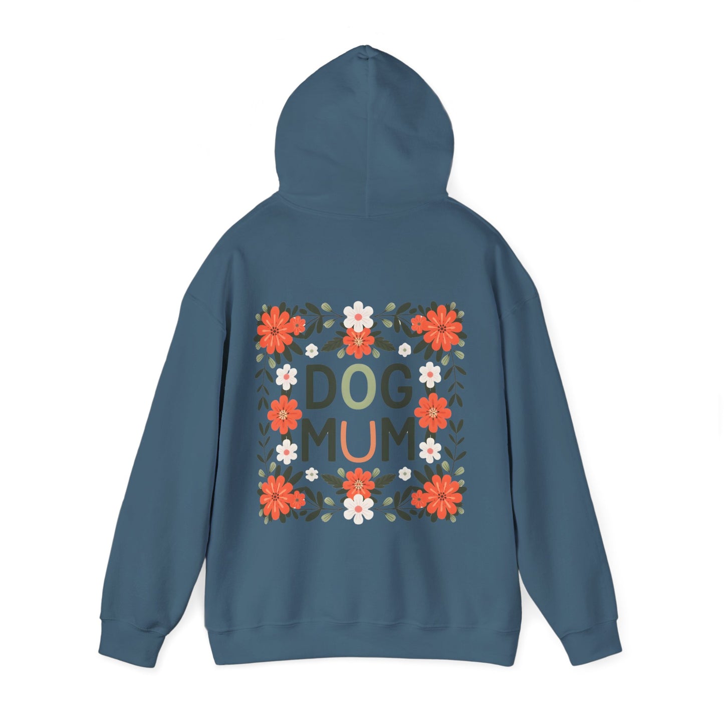 Floral Dog Mum Hoodie, Cozy Pet Lover Sweatshirt, Unique Gift for Dog Moms, Comfortable Everyday Wear, Cute Dog Owner Apparel