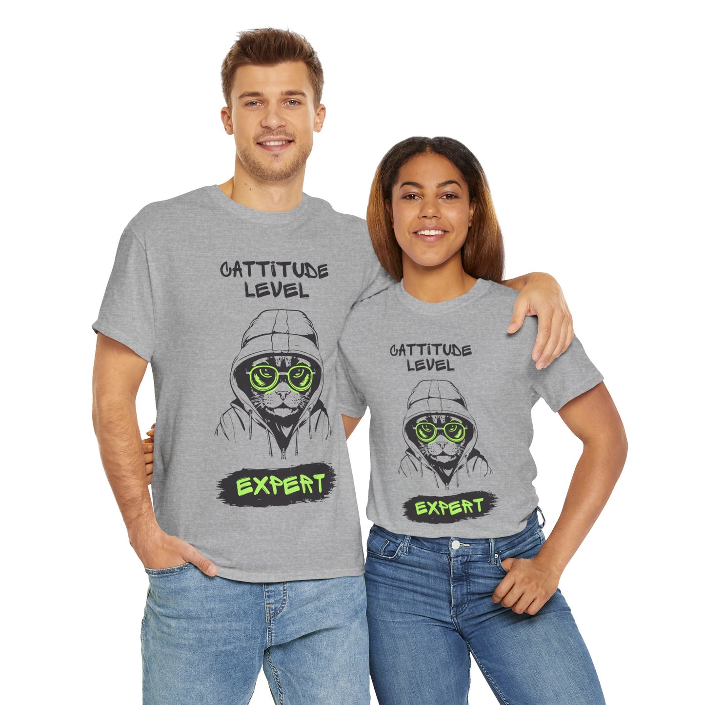 Cattitude Master of Cool - Cat Meme T-Shirt