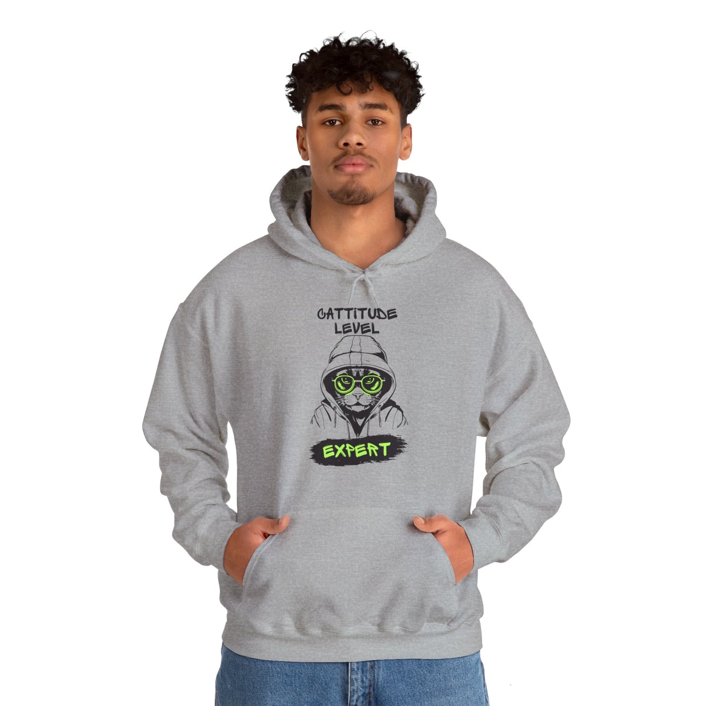 Cattitude Master Of Cool Cat Hoodie