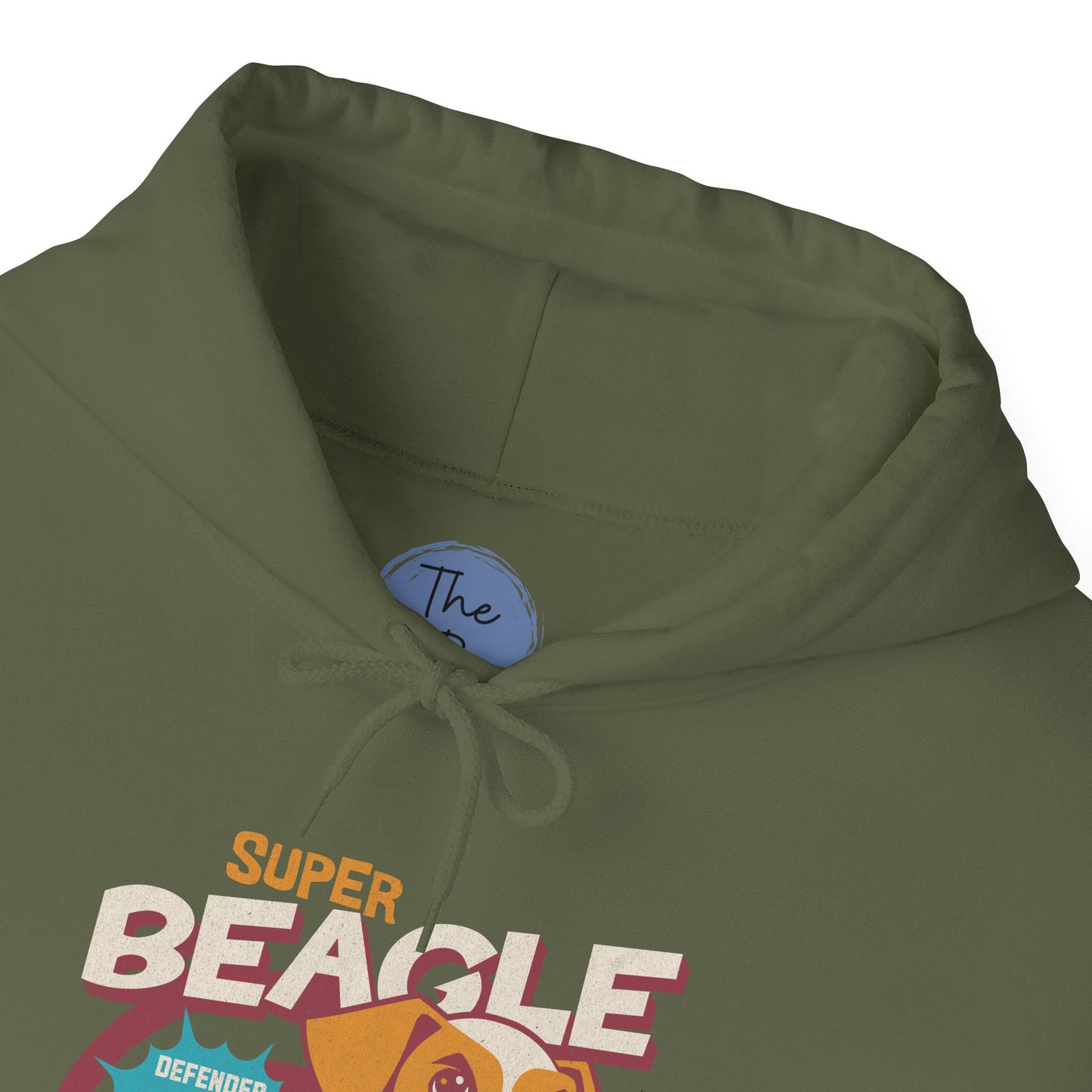 Super Beagle Graphic Hoodie, Cozy Pet Lover Hoodie, Fun Animal Gift for Dog Moms, Cute Casual Wear, Warm Winter Apparel