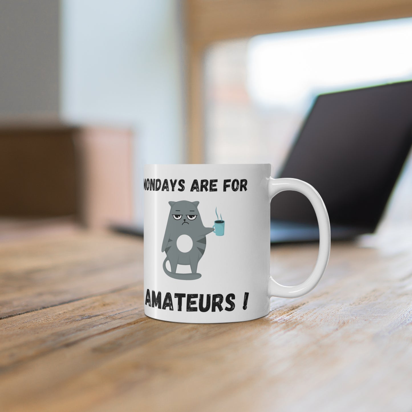 Monday is for Amateurs - Cat Mug
