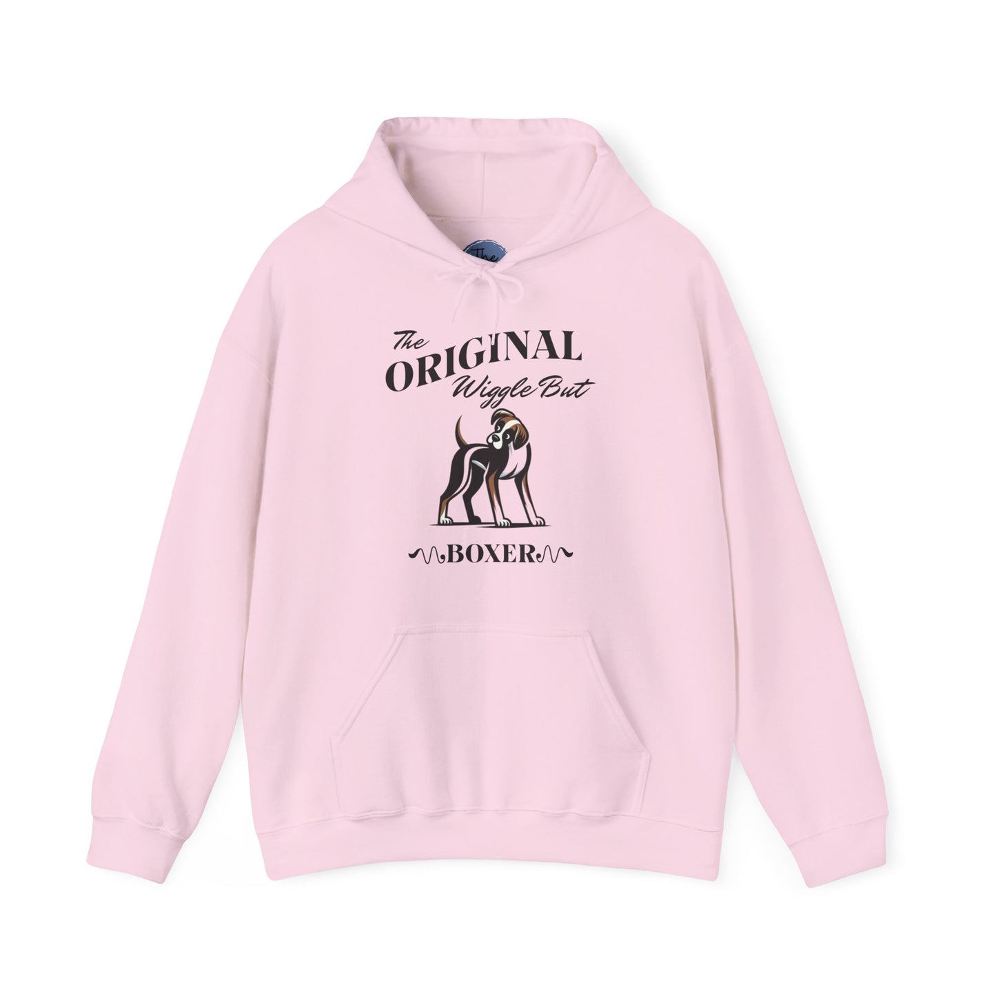 The Original Wiggle Butt Boxer Dog Lover Hoodie, Funny Dog Sweatshirt, Pet Owner Gift, Original Boxer Apparel, Cozy Unisex Hoodie