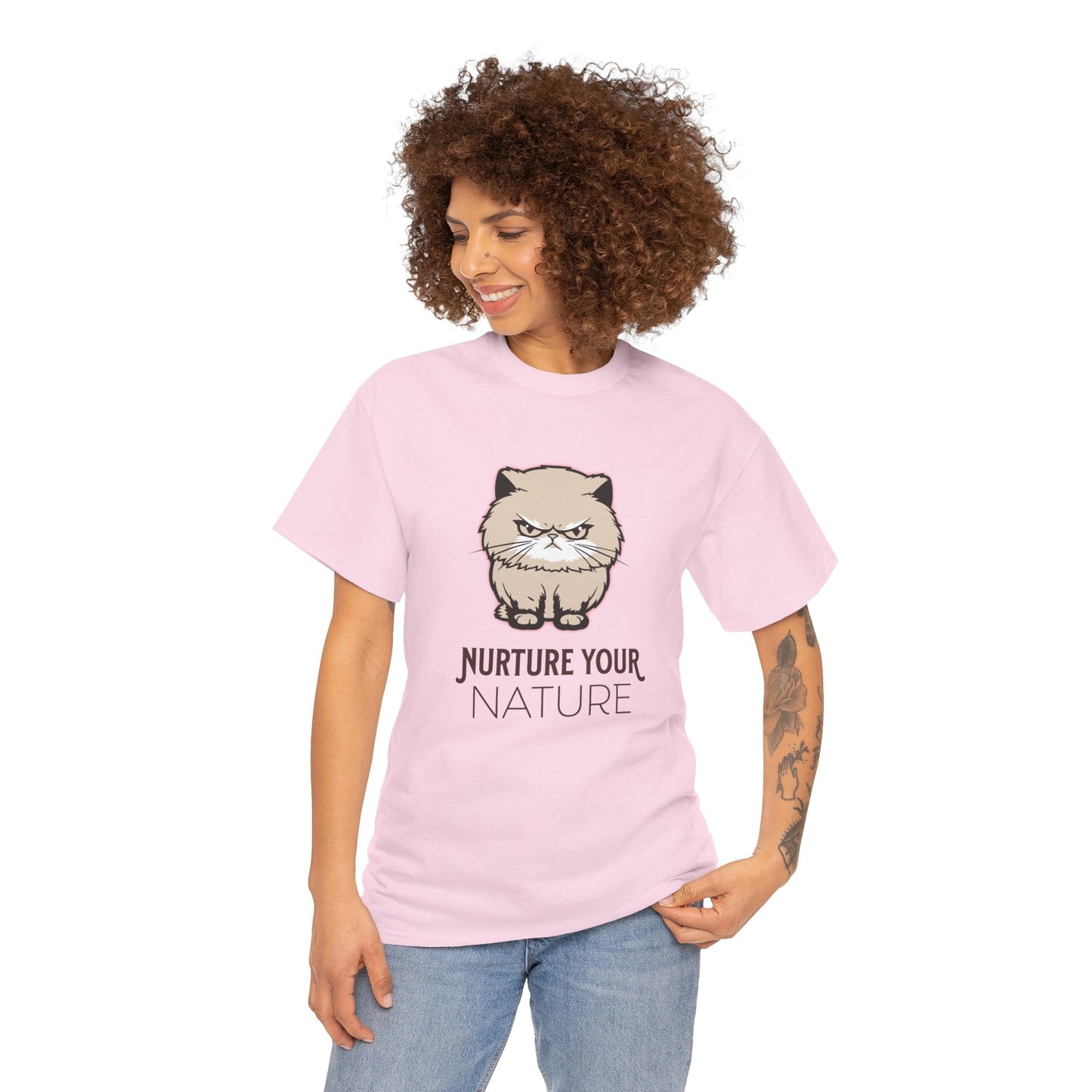 Nurture your Nature - Grumpy Cat Meme Tee