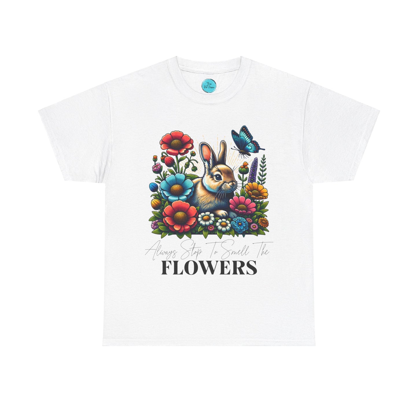 Bunny Tee - Always Stop to Smell the Flowers