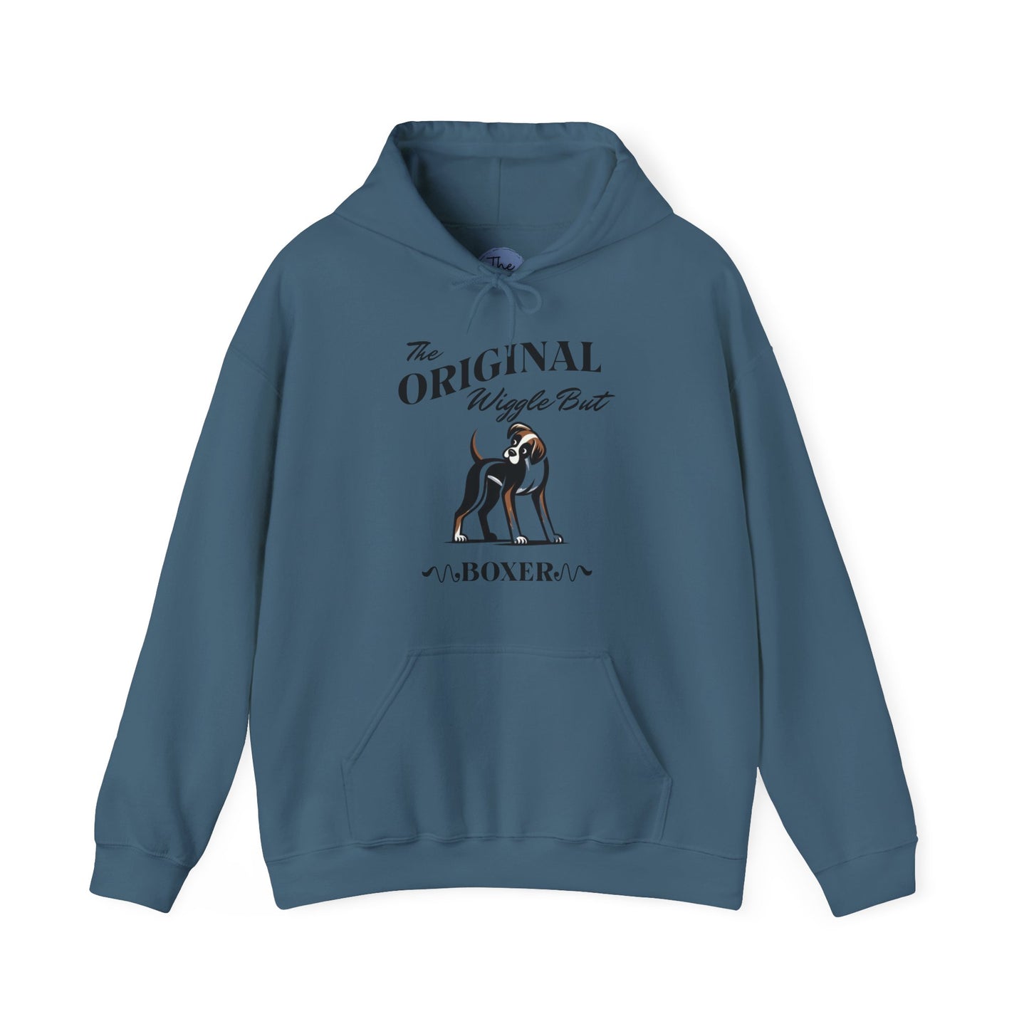 The Original Wiggle Butt Boxer Dog Lover Hoodie, Funny Dog Sweatshirt, Pet Owner Gift, Original Boxer Apparel, Cozy Unisex Hoodie