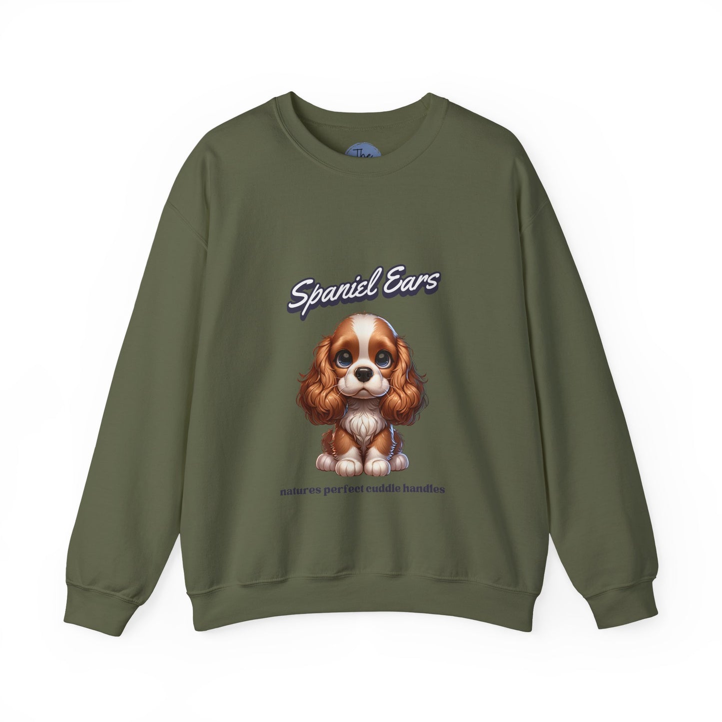 Cute Dog Sweatshirt, Spaniel Ears - Crewneck, Pet Lover Gift, Cozy Dog Jumper