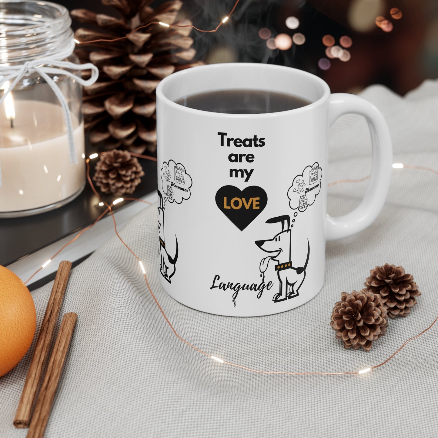 Treats -11oz White Mug