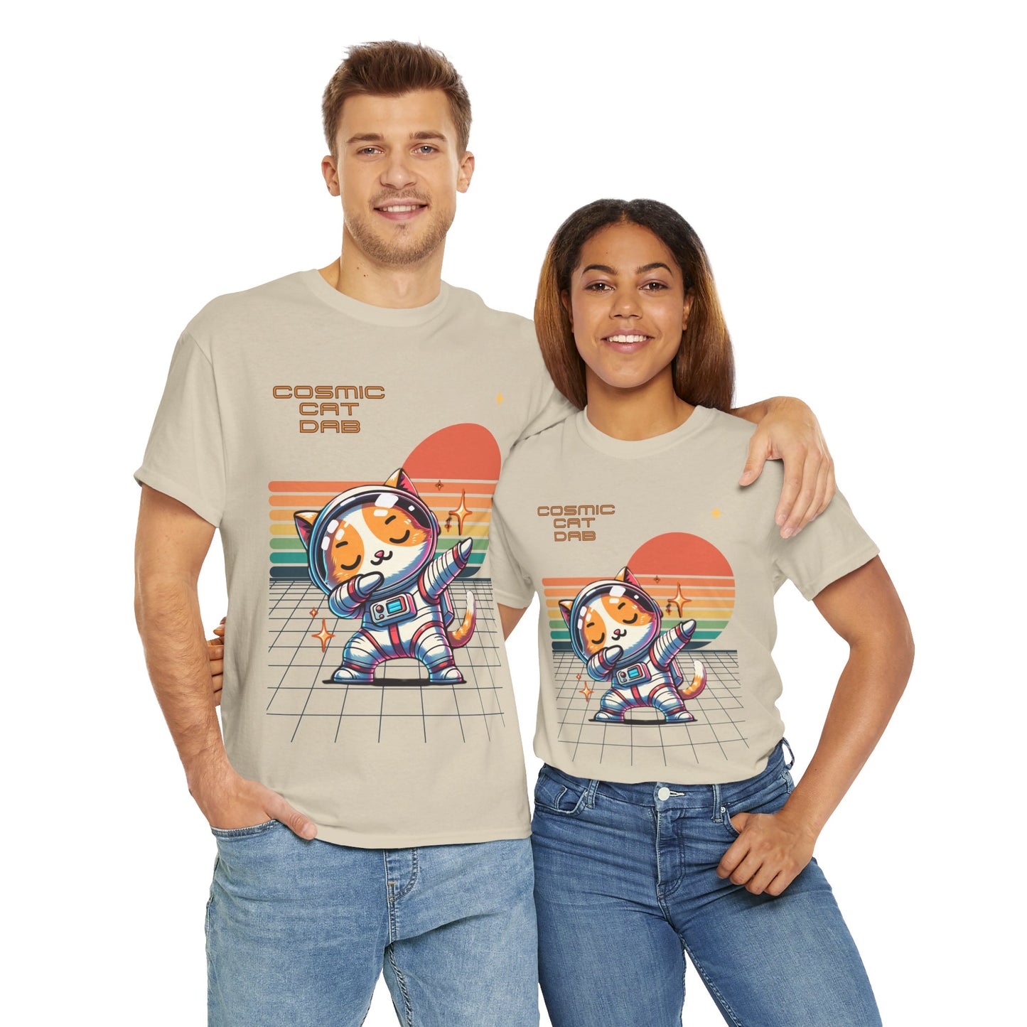 Cosmic Cat Dab - Cat Meme Tee