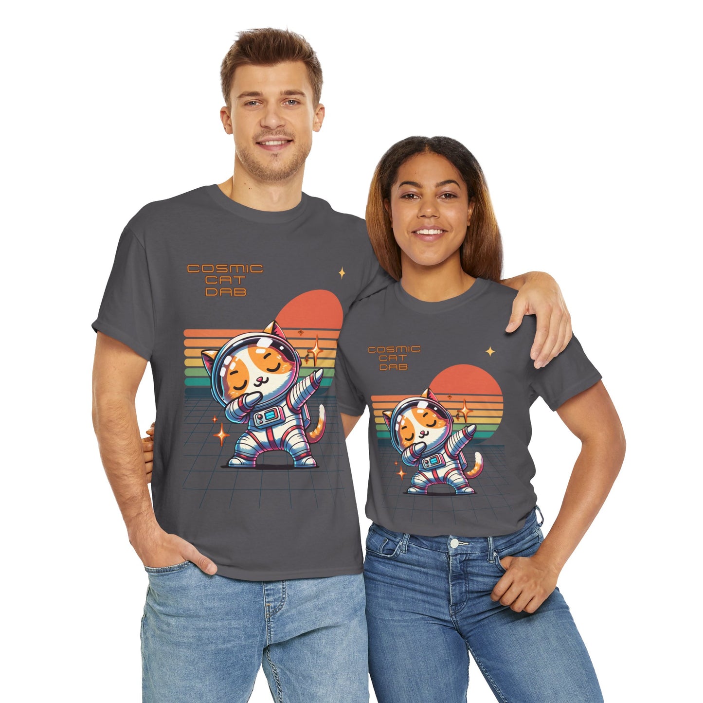 Cosmic Cat Dab - Cat Meme Tee