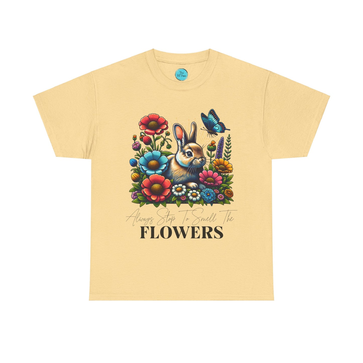 Bunny Tee - Always Stop to Smell the Flowers