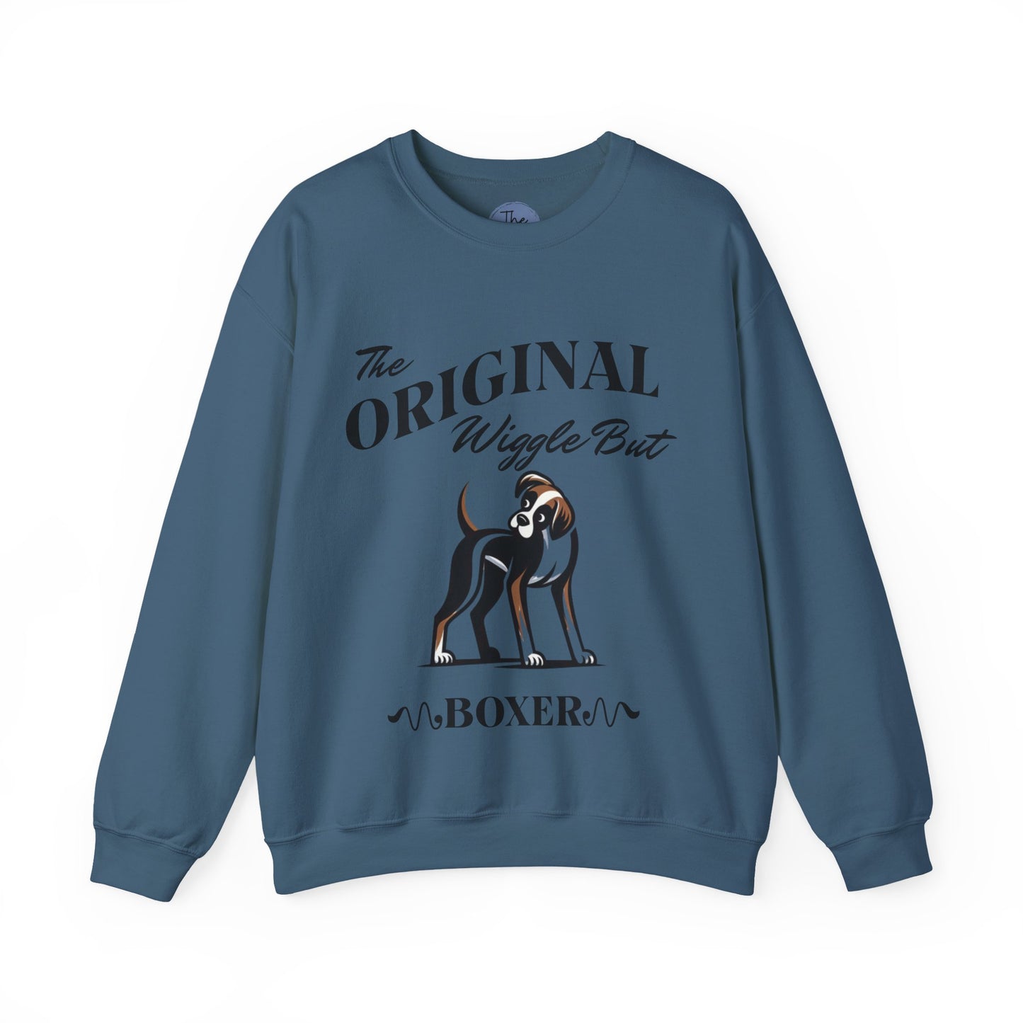 Original Wiggle But Boxer Sweatshirt, Unisex Dog Lover Crewneck, Gift for Boxer Lovers, Cozy Pet Sweatshirt, Cute Animal Apparel