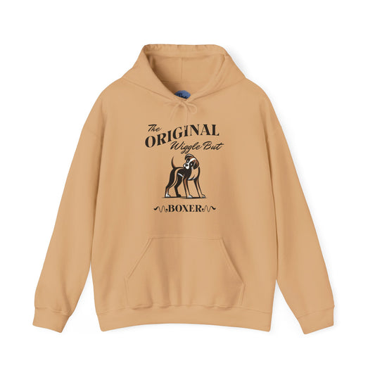 The Original Wiggle Butt                                                                   Boxer Dog Lover Hoodie, Funny Dog Sweatshirt, Pet Owner Gift, Original Boxer Apparel, Cozy Unisex Hoodie
