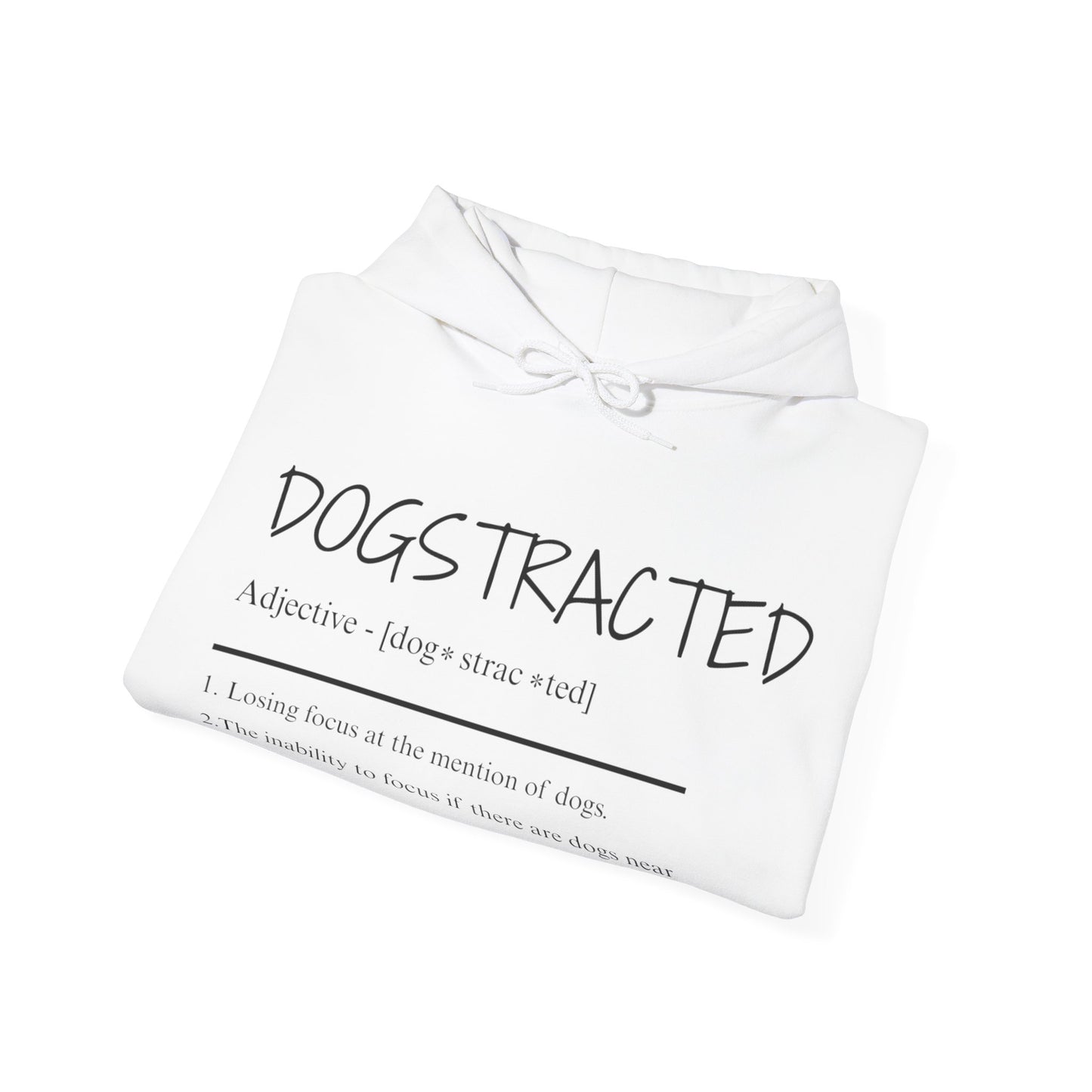 Dogstracted for those who cant concentrate around those loveable fur balls. Dog Lover's Cozy Hooded Sweatshirt, Perfect Gift for Pet Owners, Casual Wear, Dog-Themed Apparel, Birthday & Holiday Present